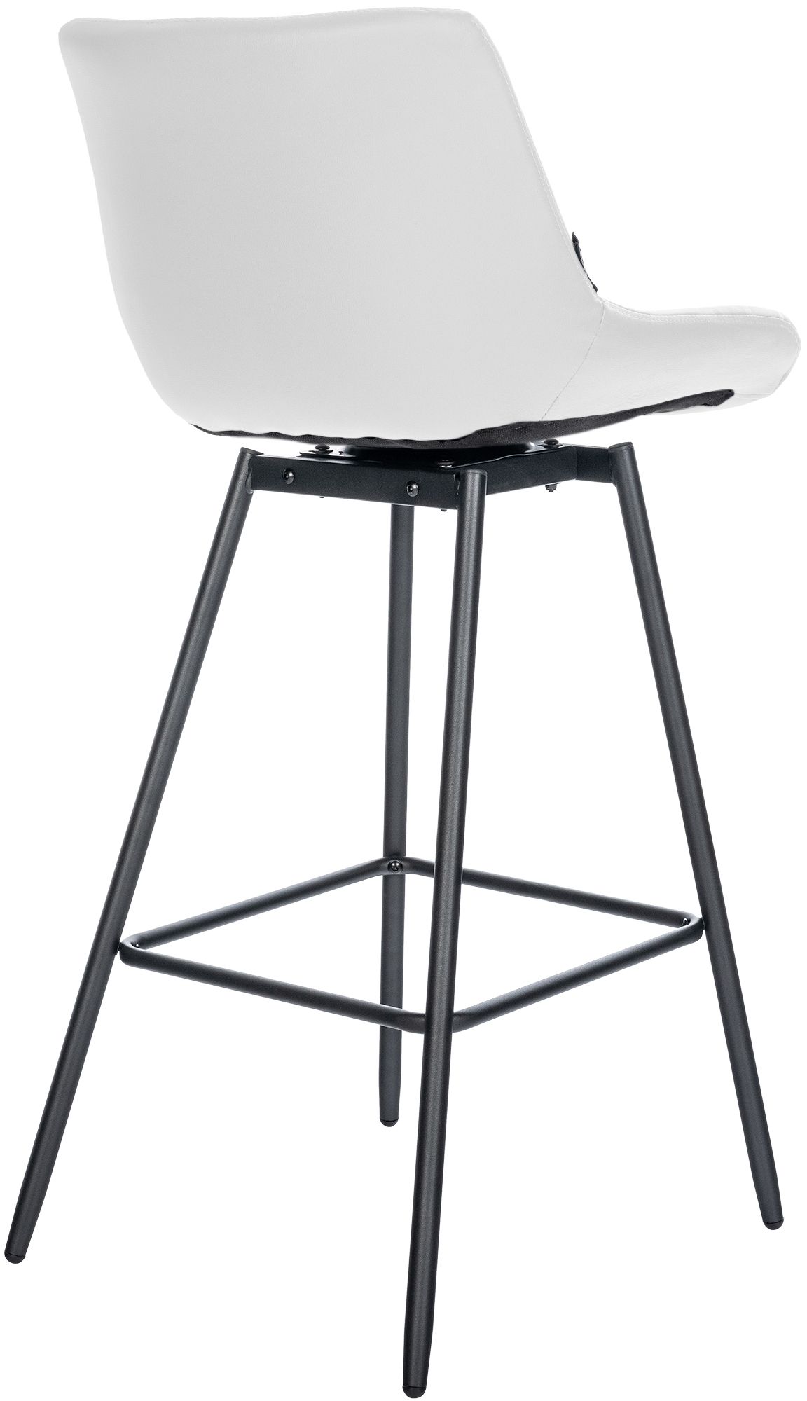 Taburete de Bar Weston Giratorio 180 grados | Taburete Alto con Respaldo y Asiento Acolchado