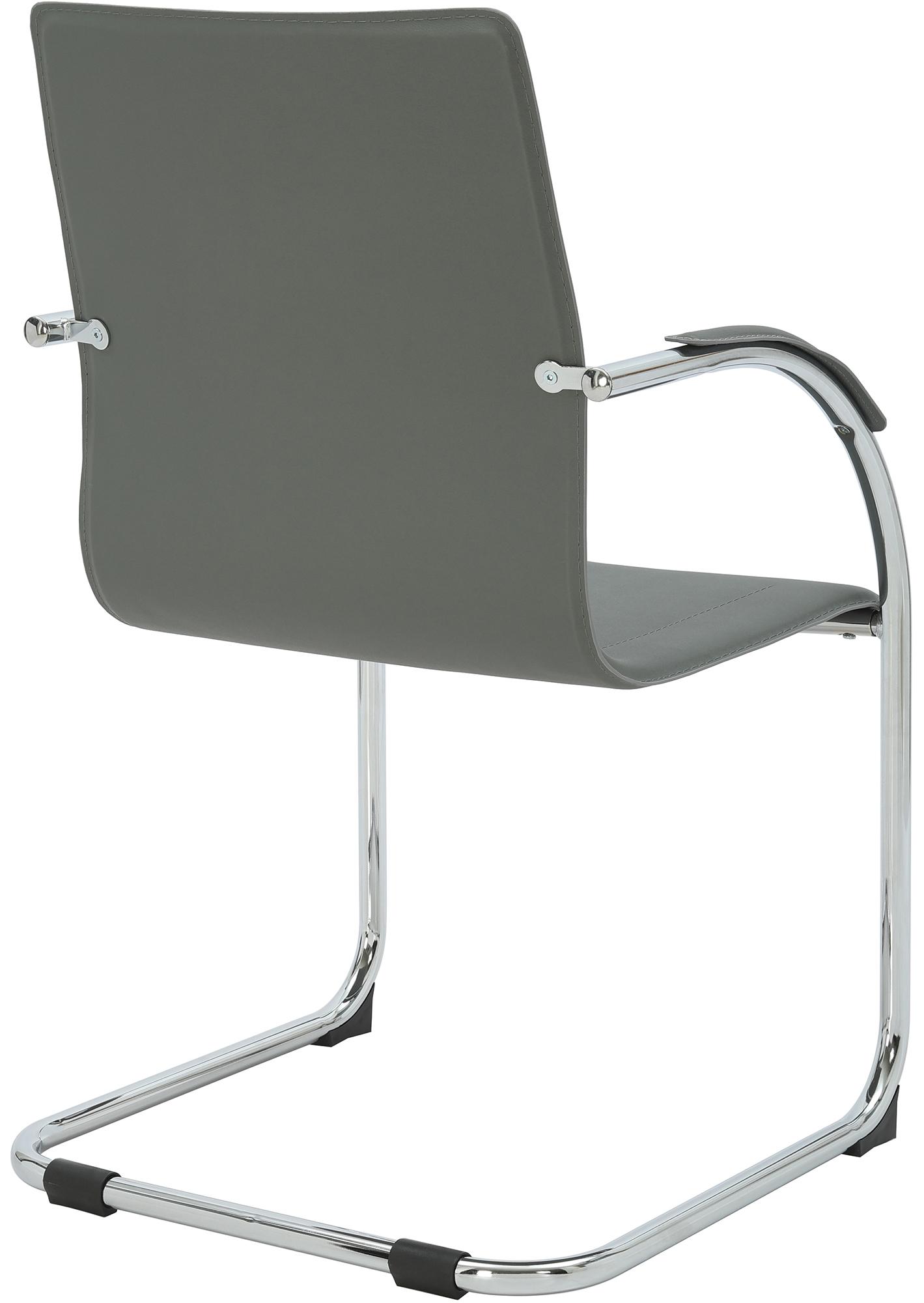 Silla cantilever Noeleen de piel sintetica