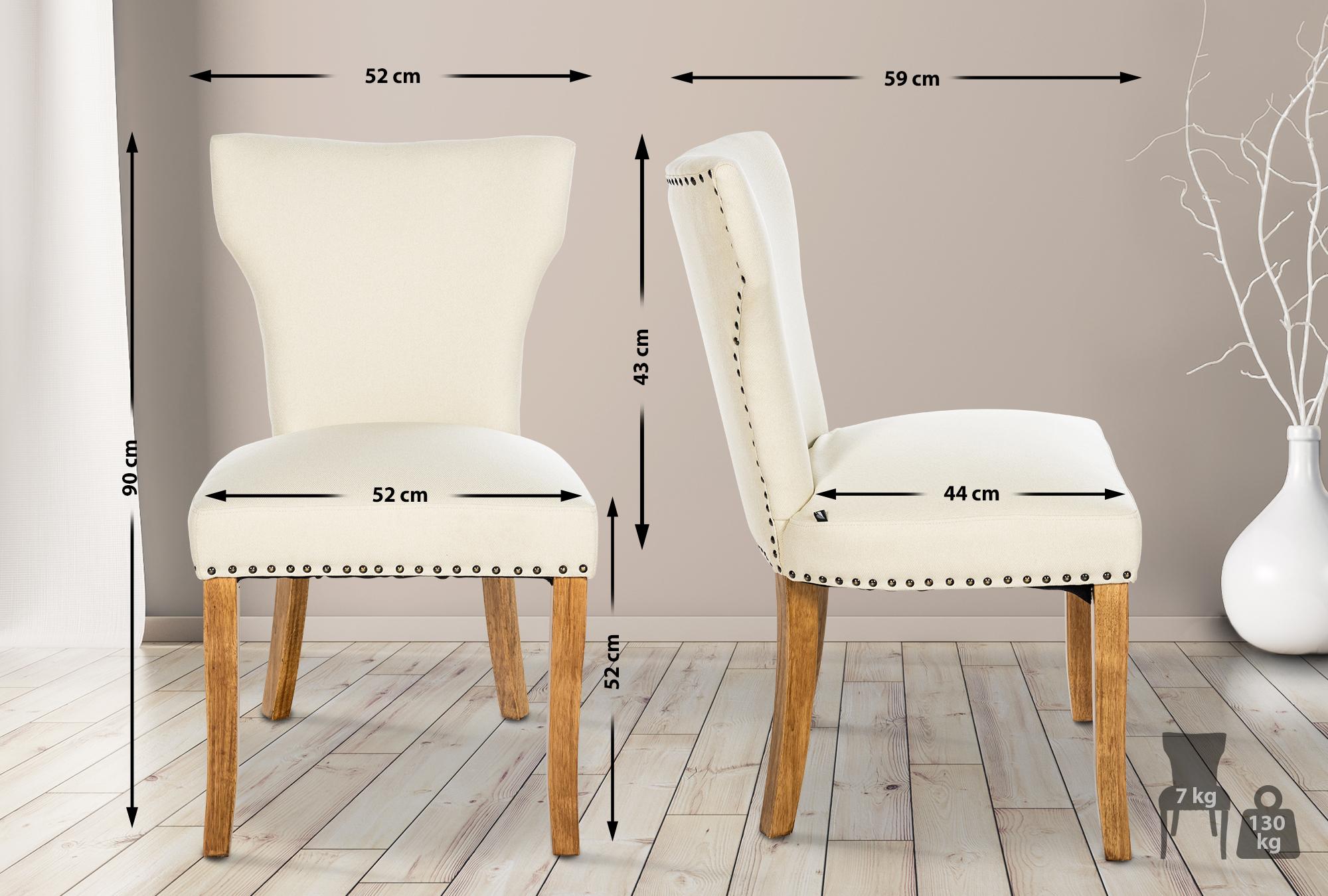 Silla de comedor Zadar en tela