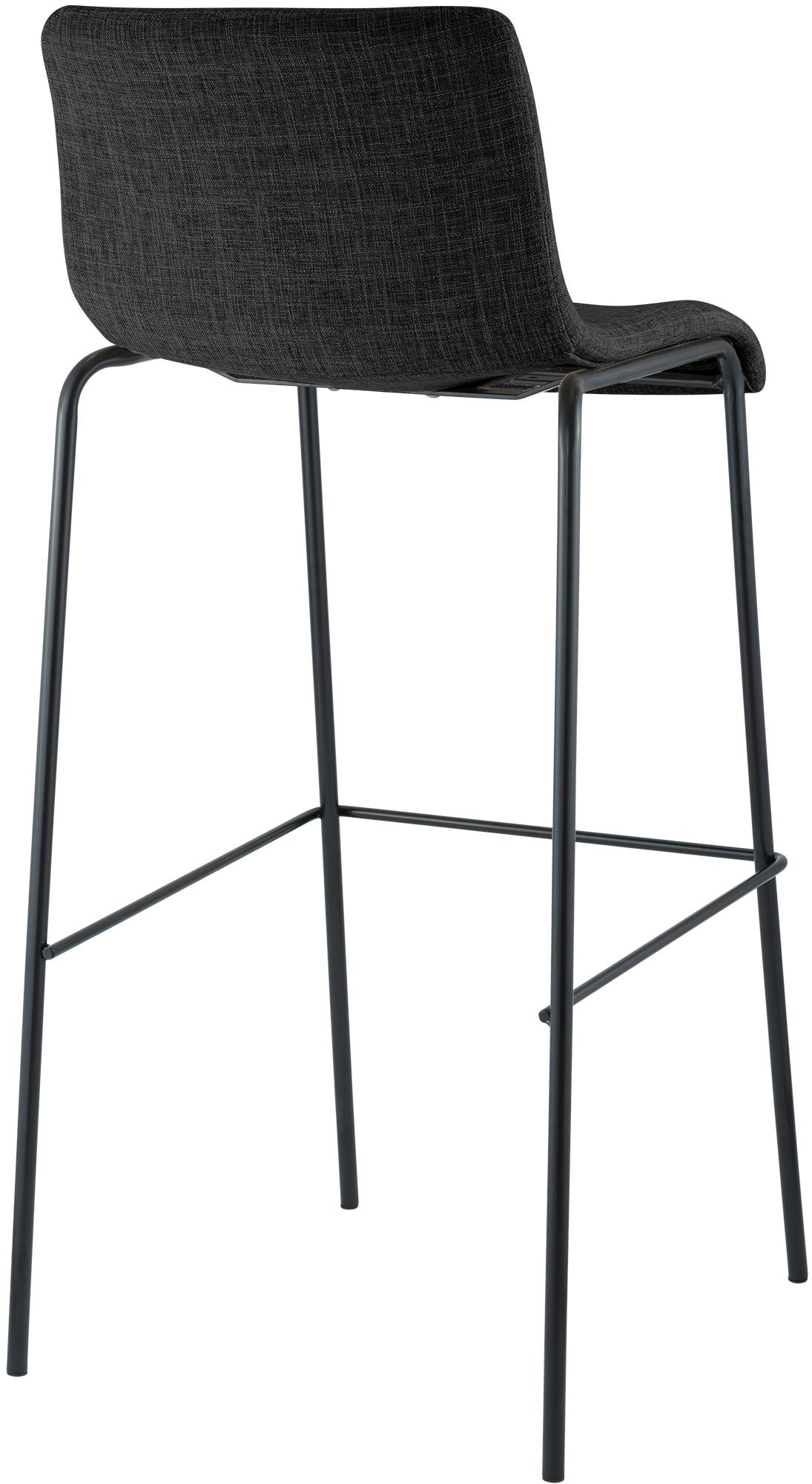 Taburete de bar Hover de tela con base de cuatro patas