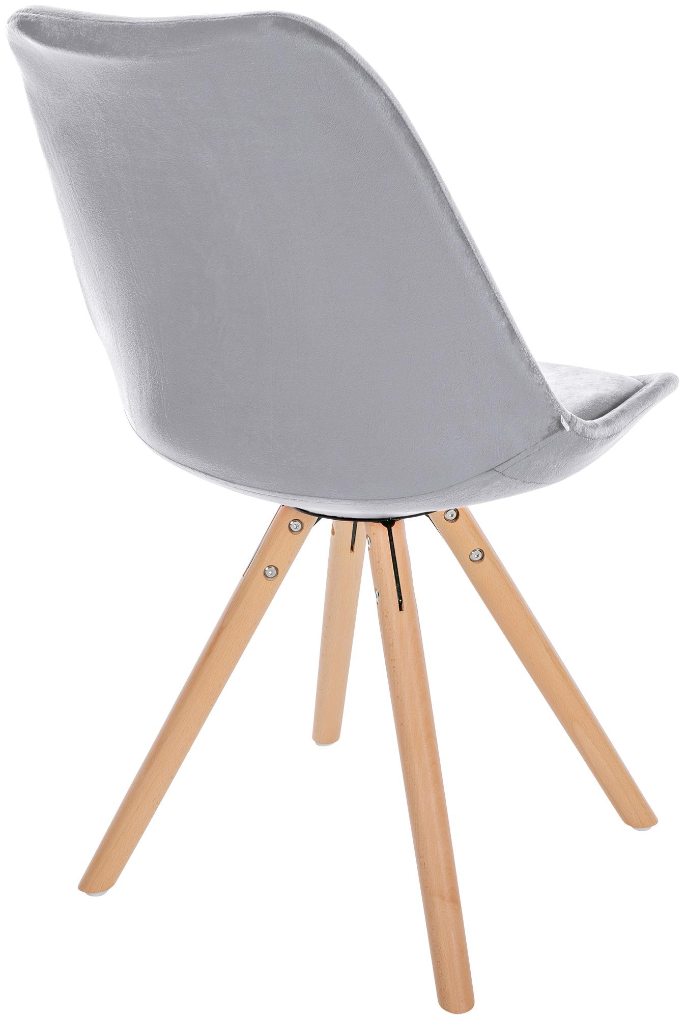 Silla de salón Sofia tapizada en terciopelo