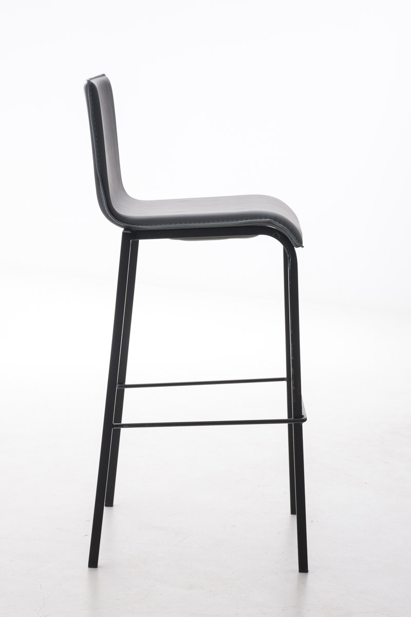 Taburete Avola con Base de Metal Negro