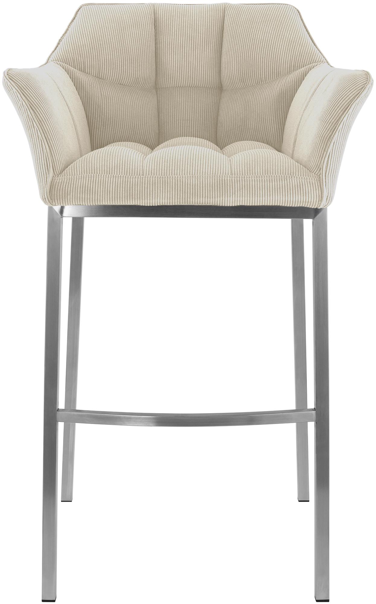 Taburete de bar Damaso Cord con base de cuatro patas