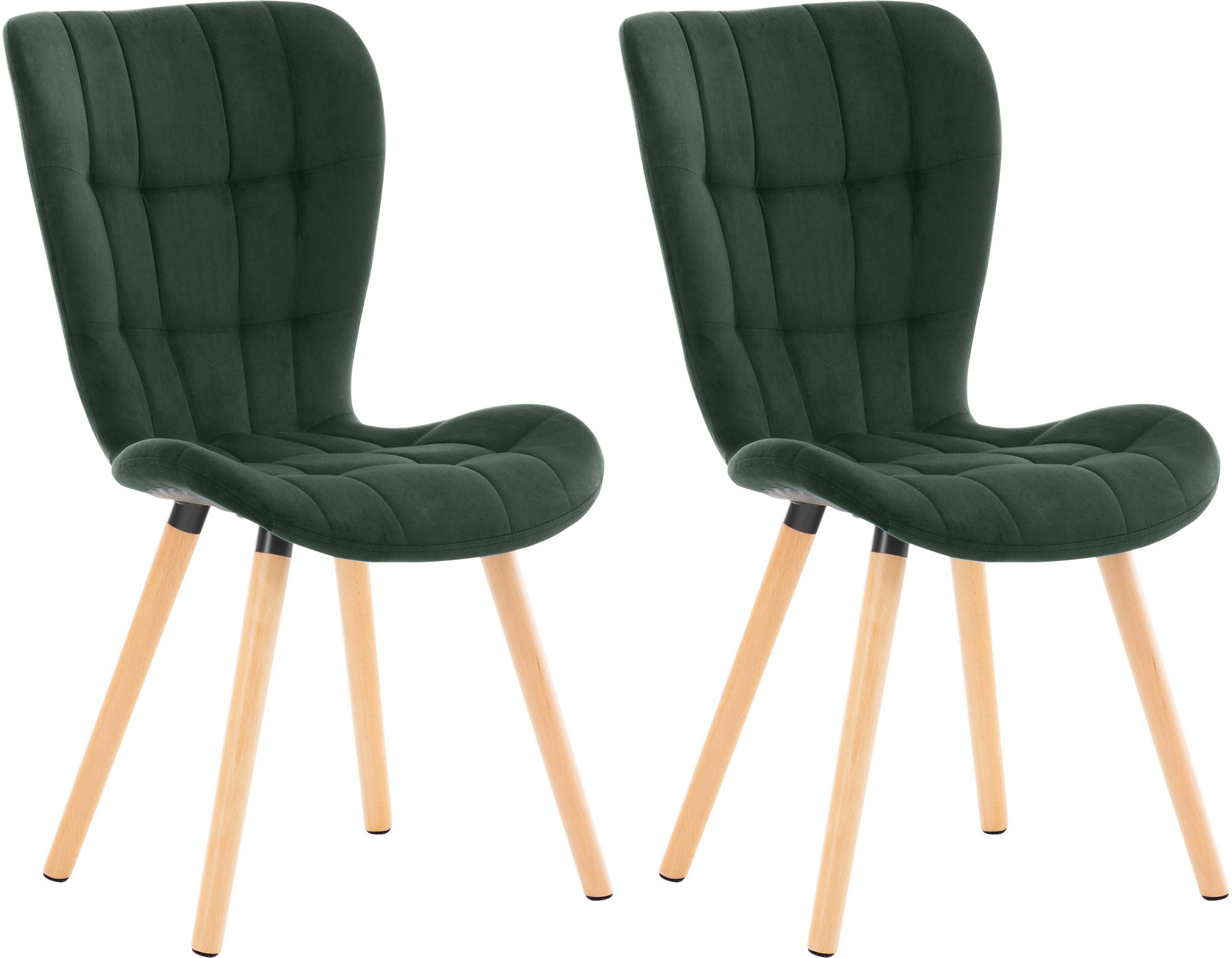 Set de 2 sillas de comedor Elda