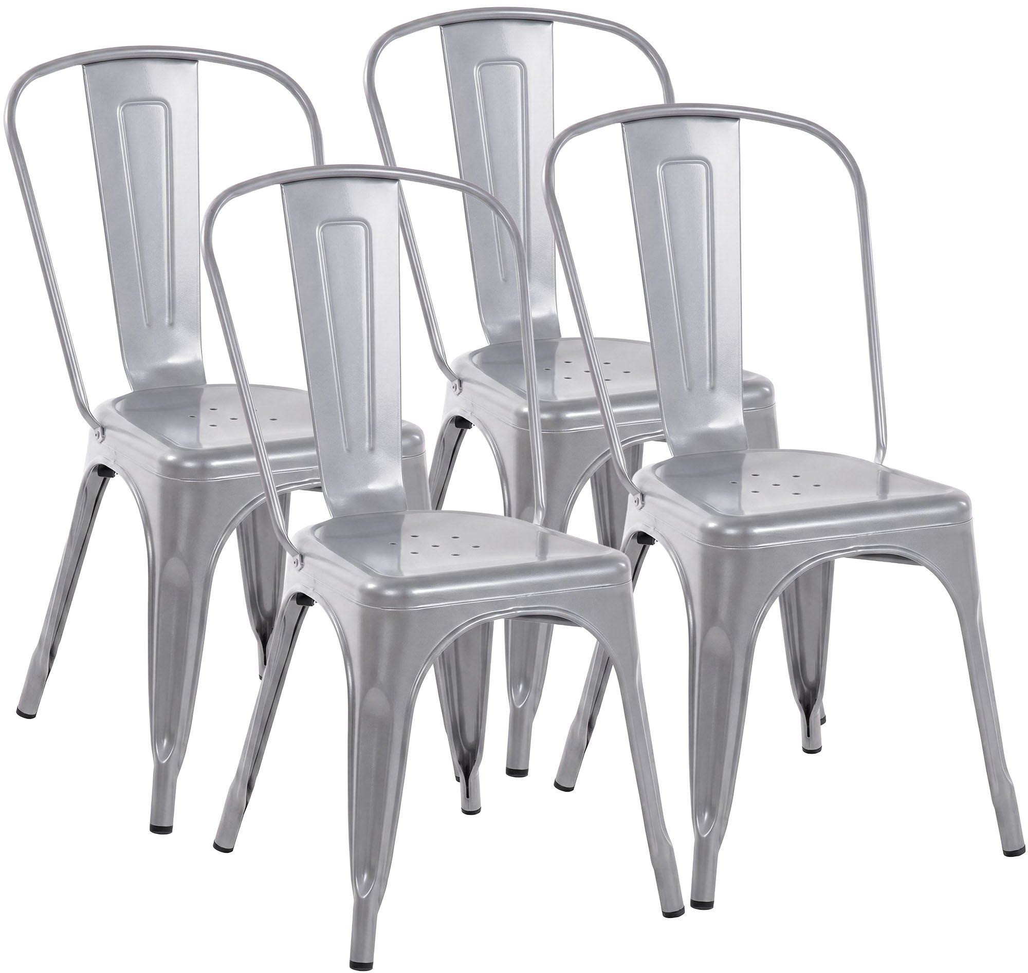 Set de 4 Sillas Apilables Benedikt