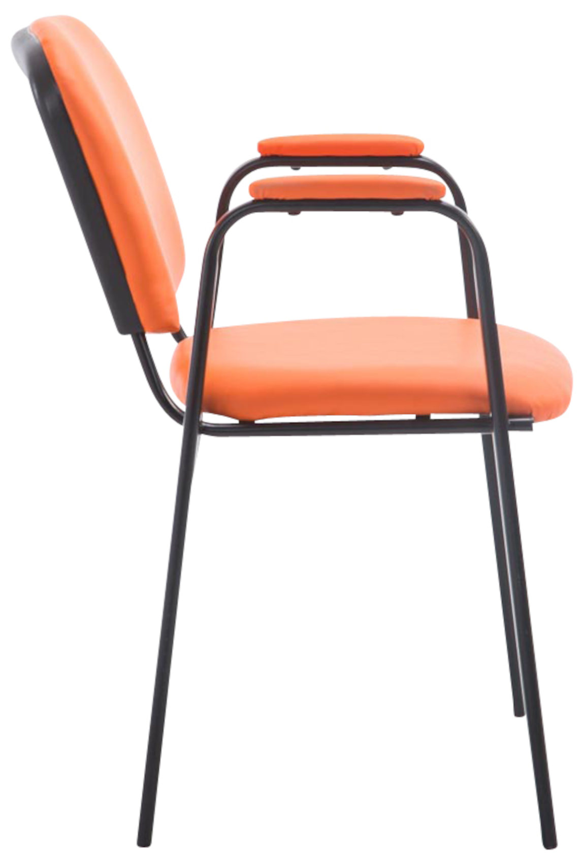 Set de 4 sillas apilables Ken Pro de piel sintética