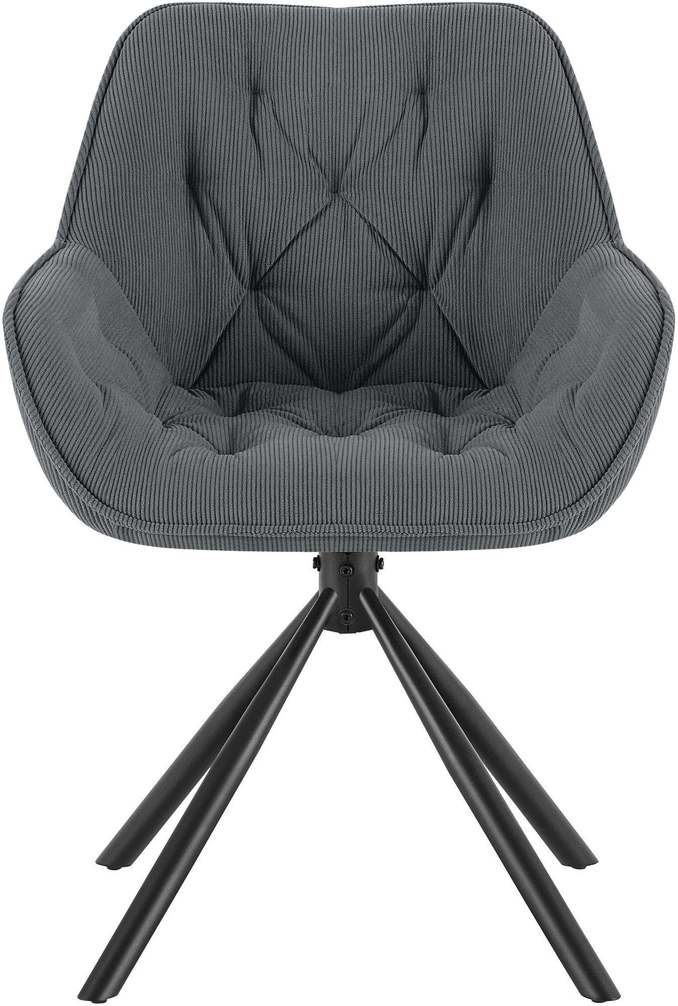 Silla de comedor Rimio de pana