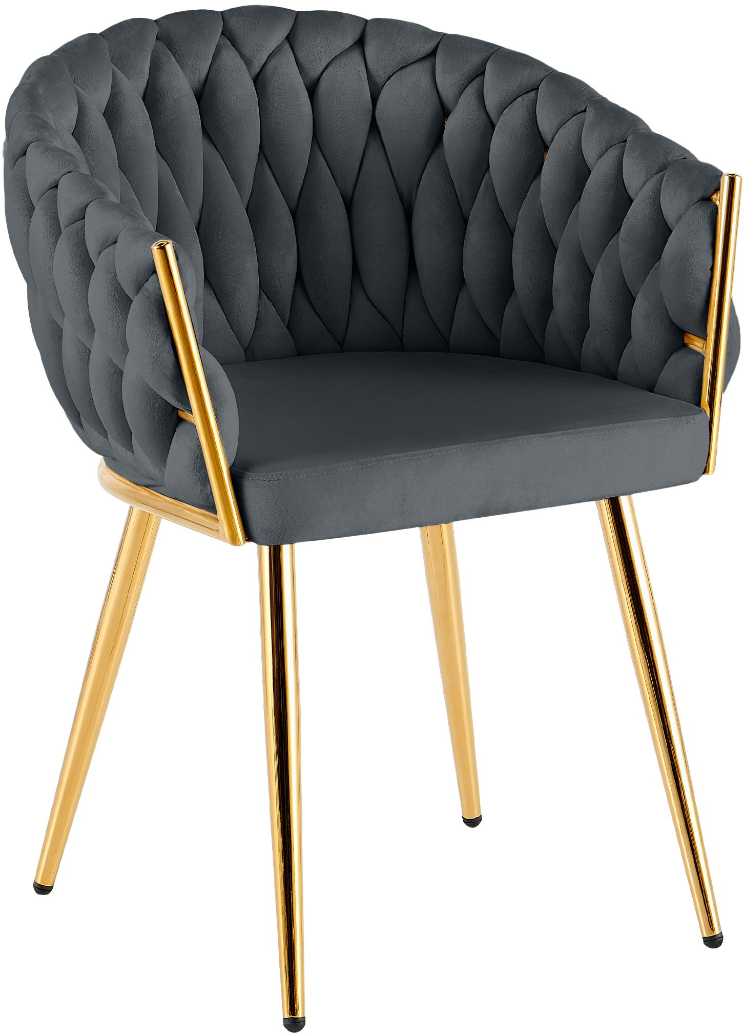 Silla de comedor Molise terciopelo dorado elegante y cómoda para tu hogar