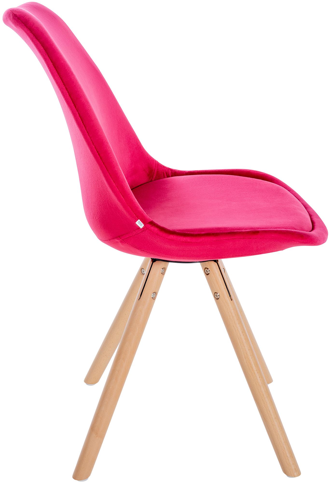 Silla de salón Sofia tapizada en terciopelo