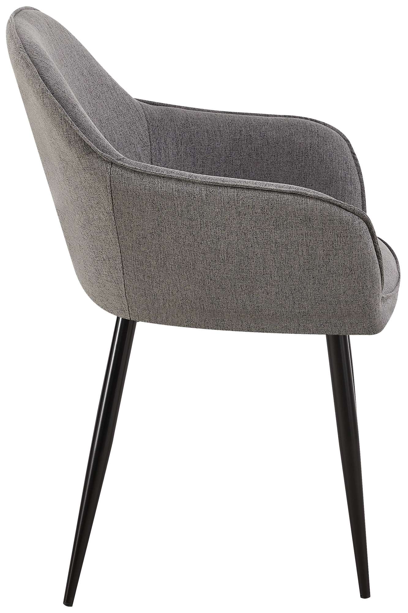 Silla de comedor Boise tapizada en tela