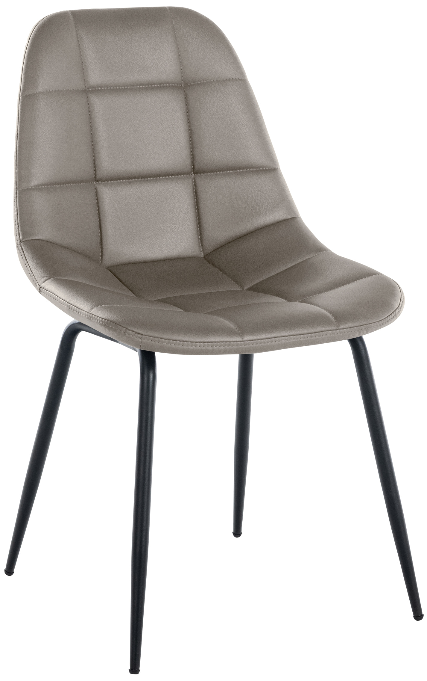 Silla de comedor Tom en tela o polipiel