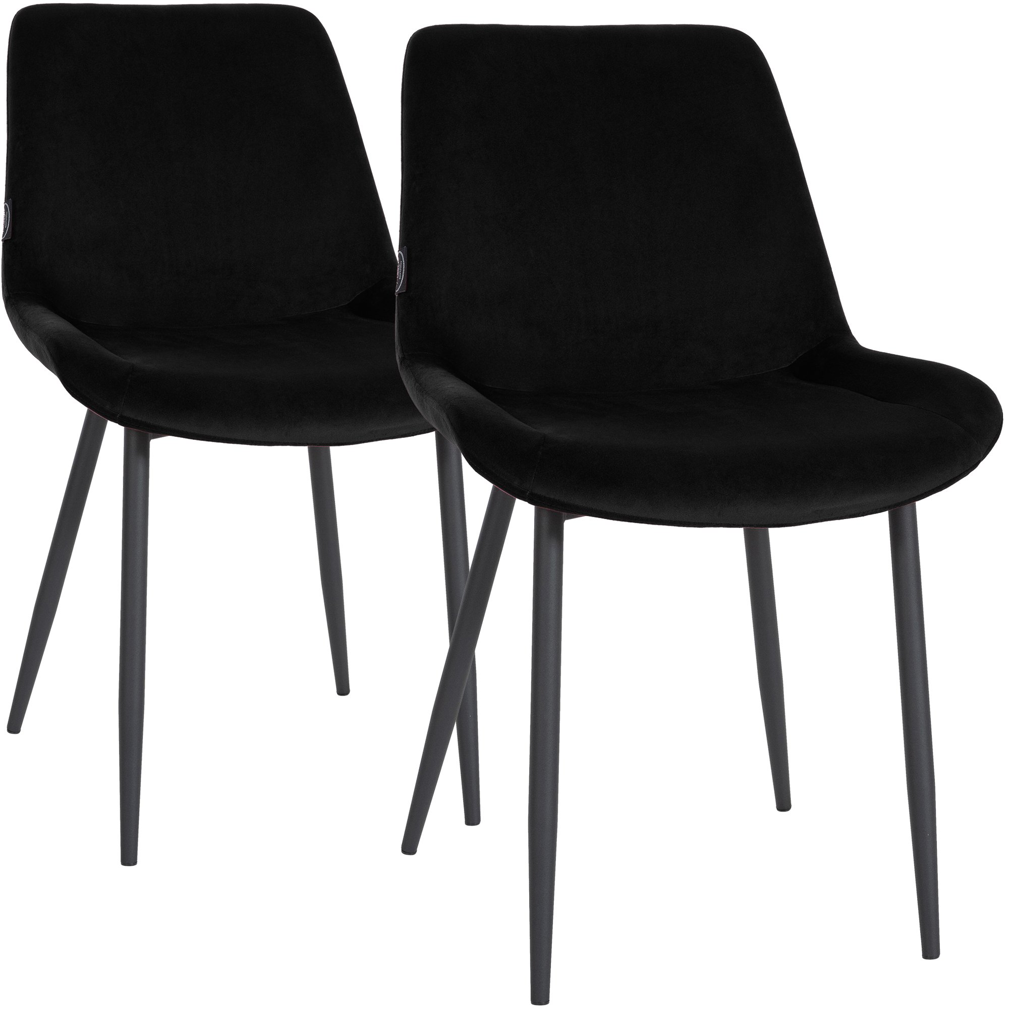 Juego de 2 Sillas de Comedor Victoria de Terciopelo