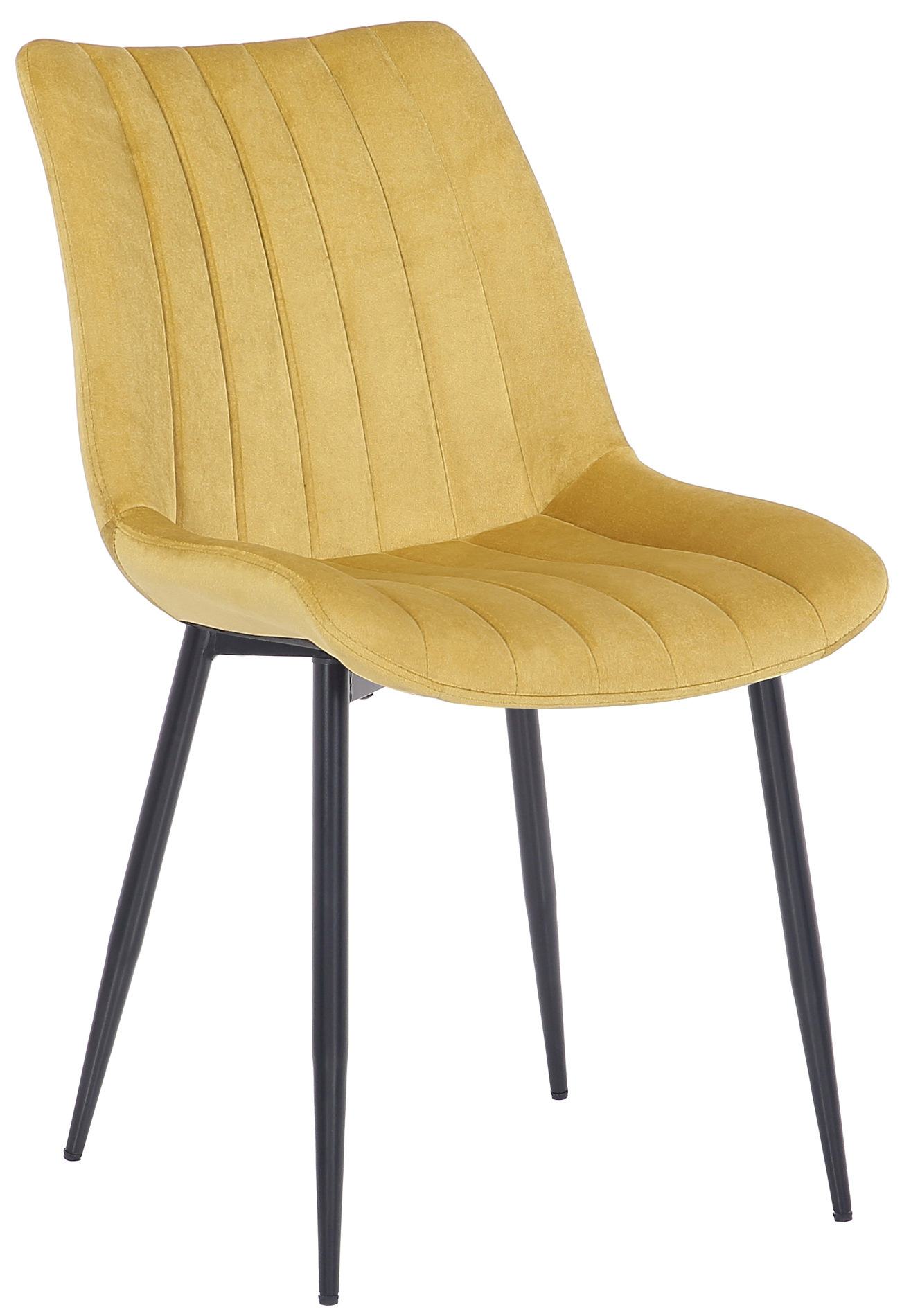 Set de 2 Sillas de comedor Rahden en terciopelo