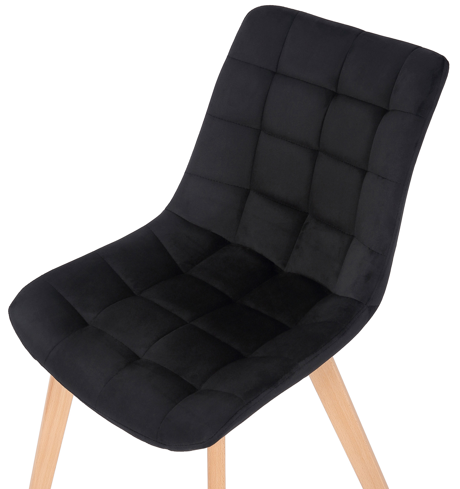 Set de 2 Sillas de comedor Passaic en terciopelo