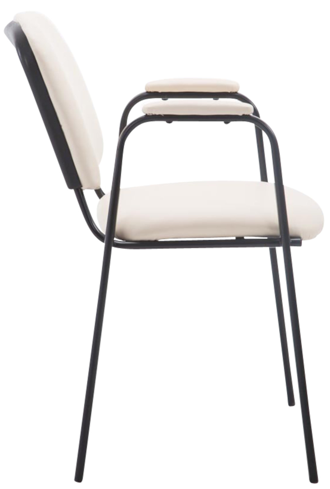 Set de 4 sillas apilables Ken Pro de piel sintética
