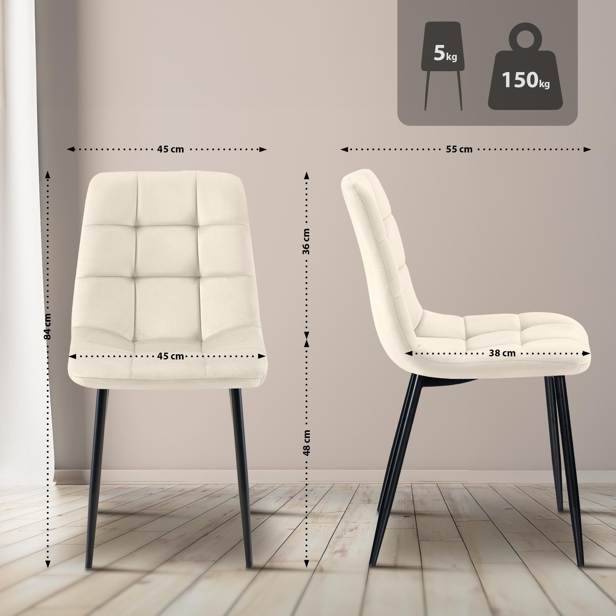 Lote de 4 sillas de comedor Tilde