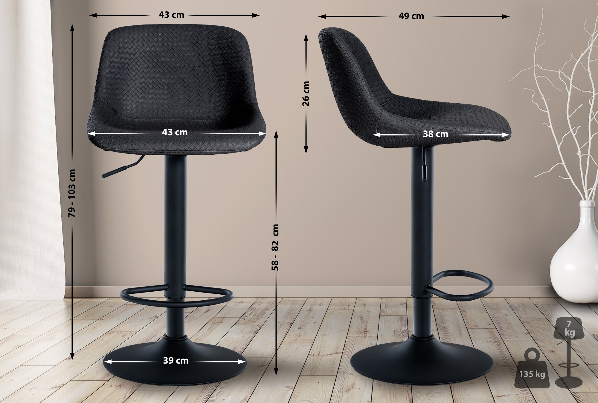 Taburete de bar Loft