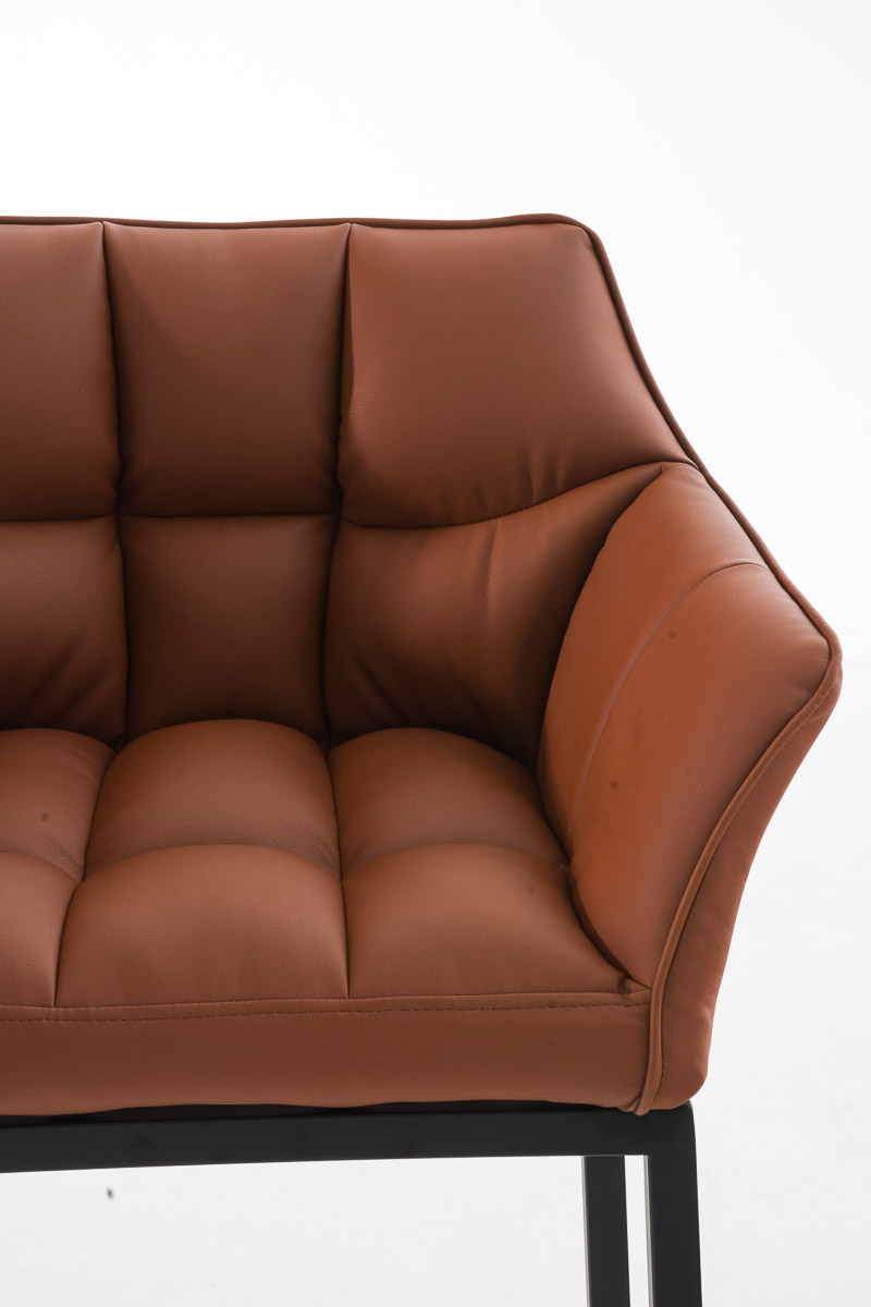 Taburete de bar Damaso cuero sintético con base de cuatro patas
