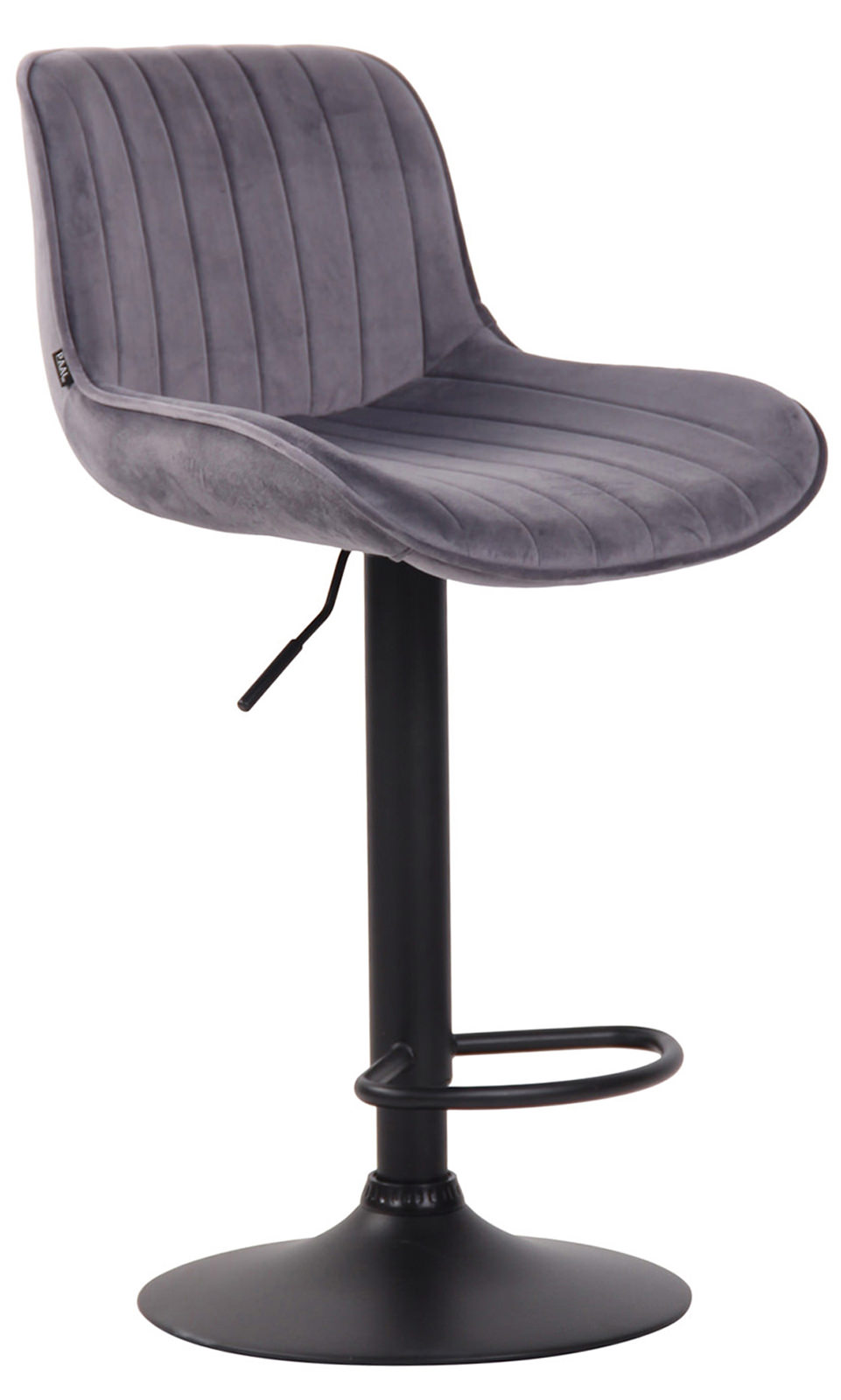 Set de 2 taburetes de bar Lentini en terciopelo