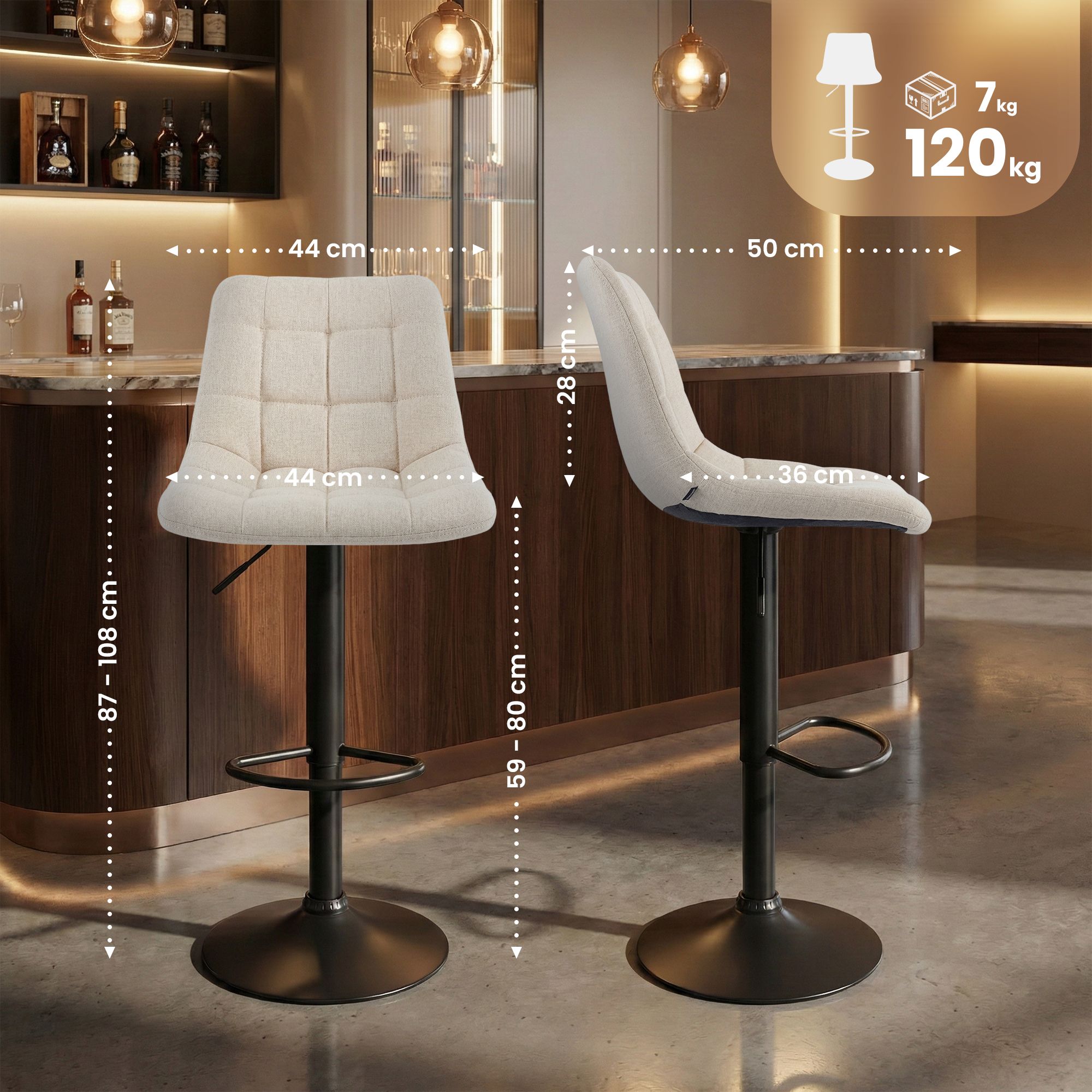 Taburete de bar Mapun