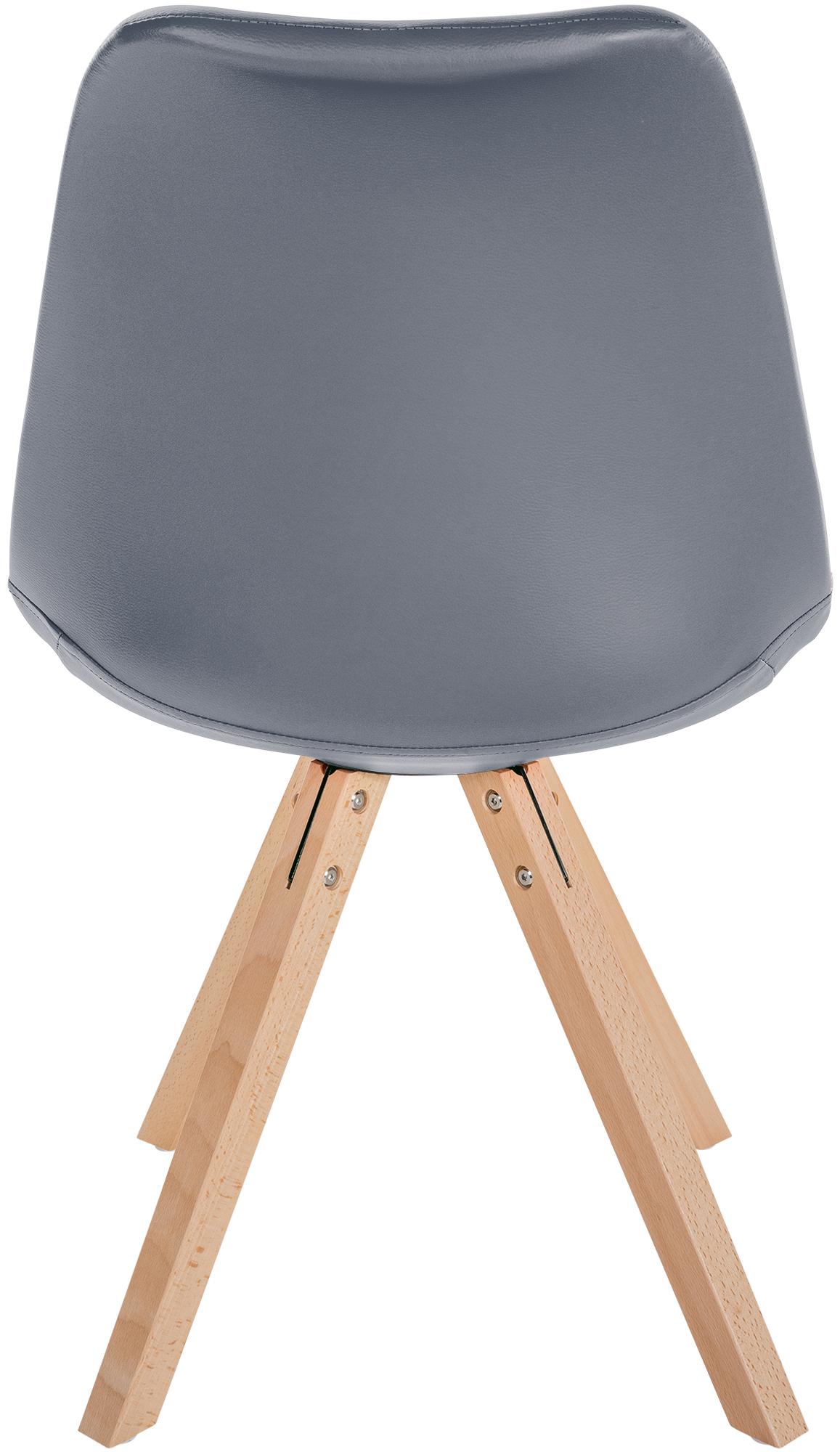 Set de 4 Sillas de comedor Sofia en polipiel