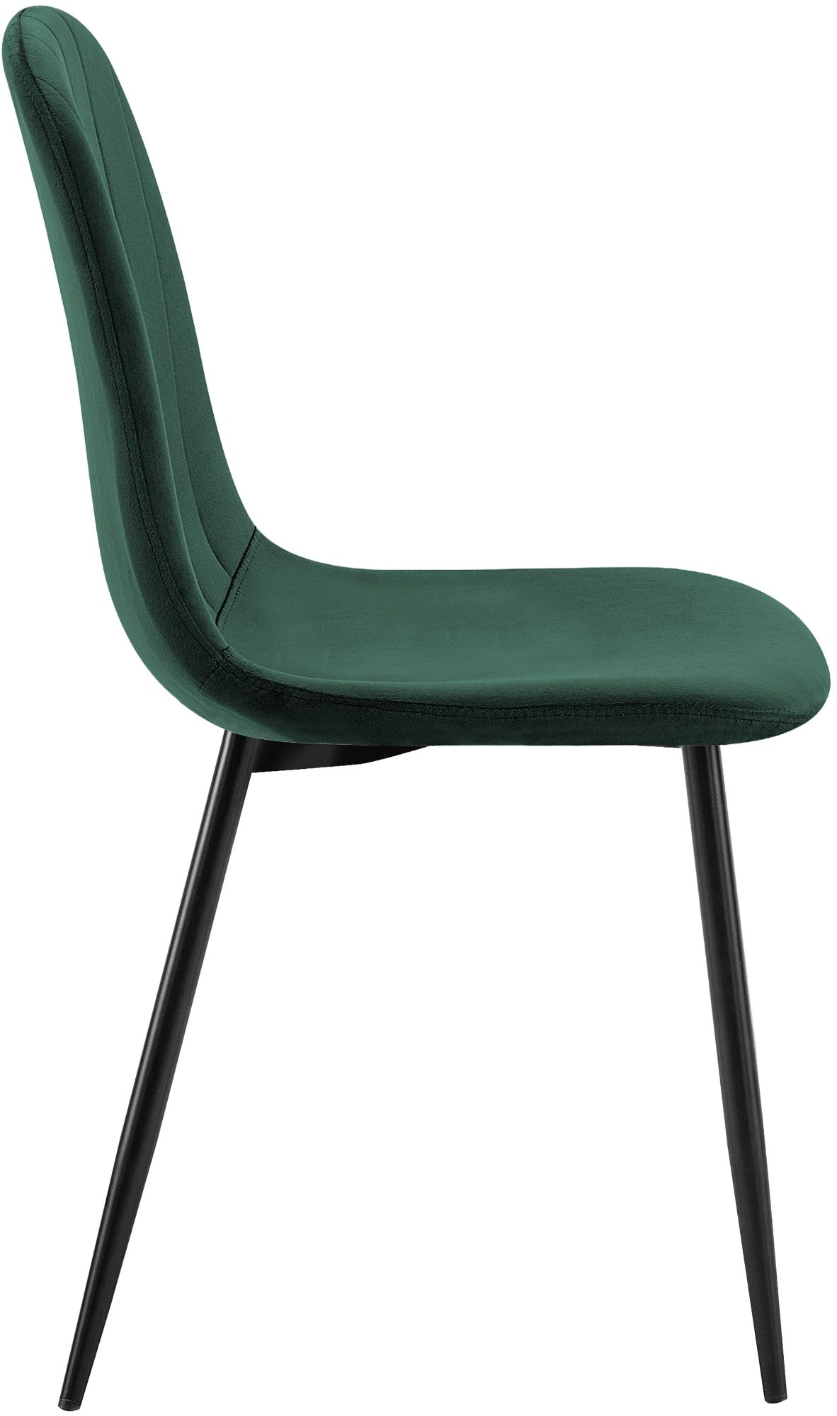 Silla de comedor Baxter de terciopelo