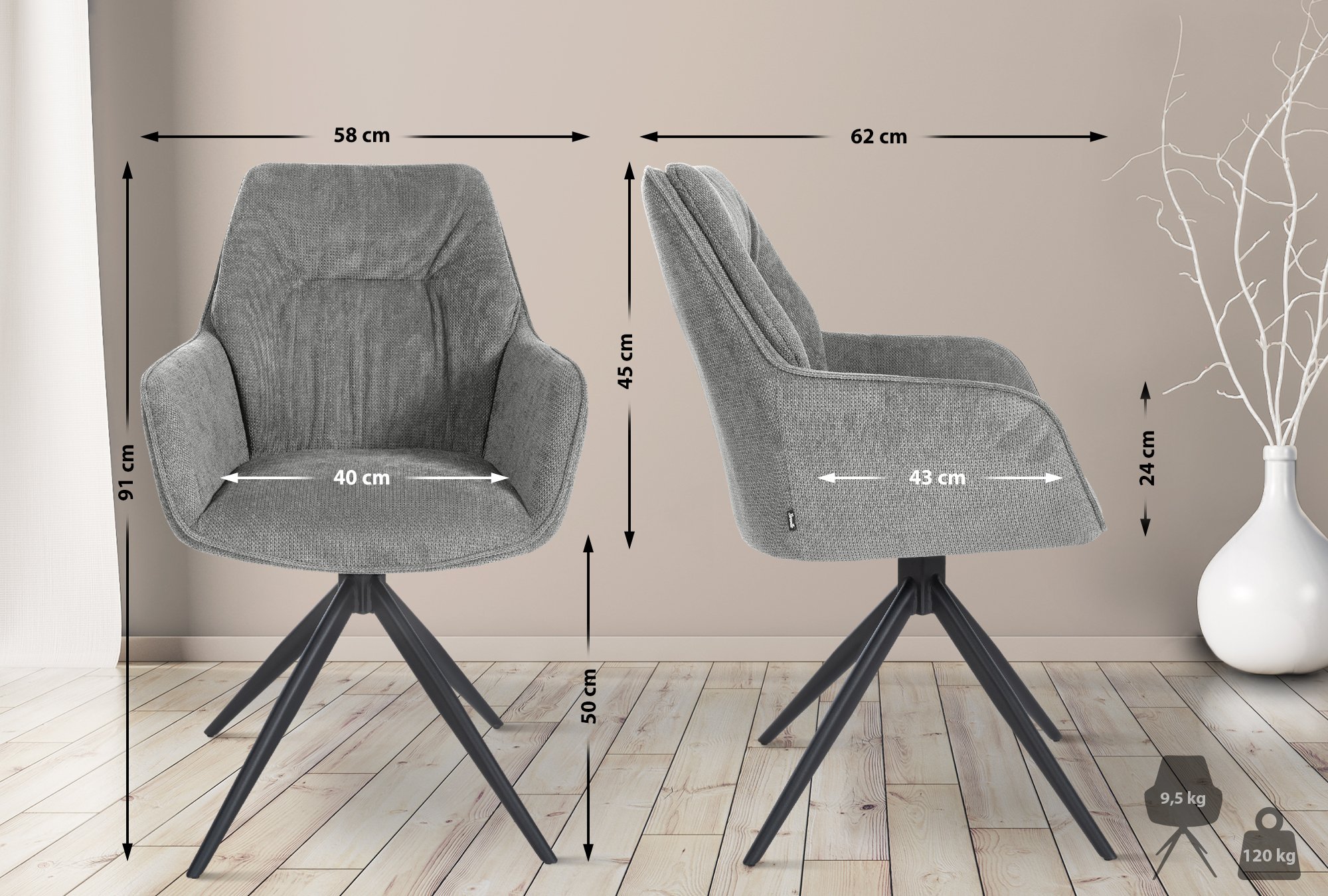 Silla de comedor Jules