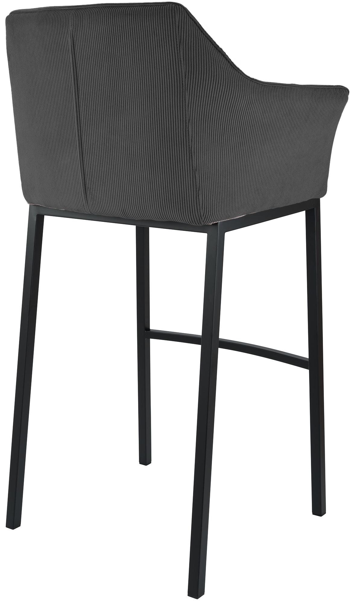 Taburete de bar Damaso Cord con base de cuatro patas