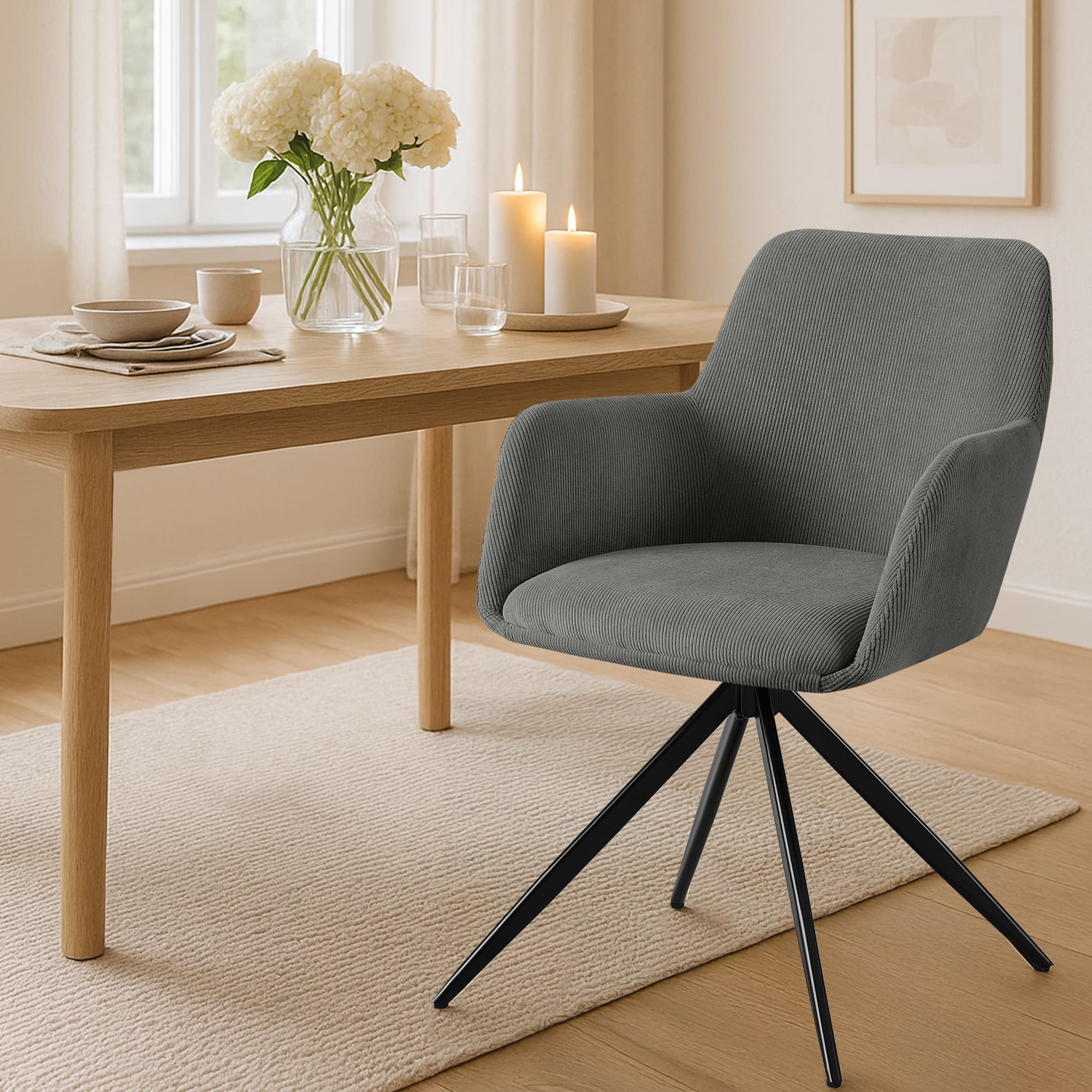 Silla de comedor Olema Cord
