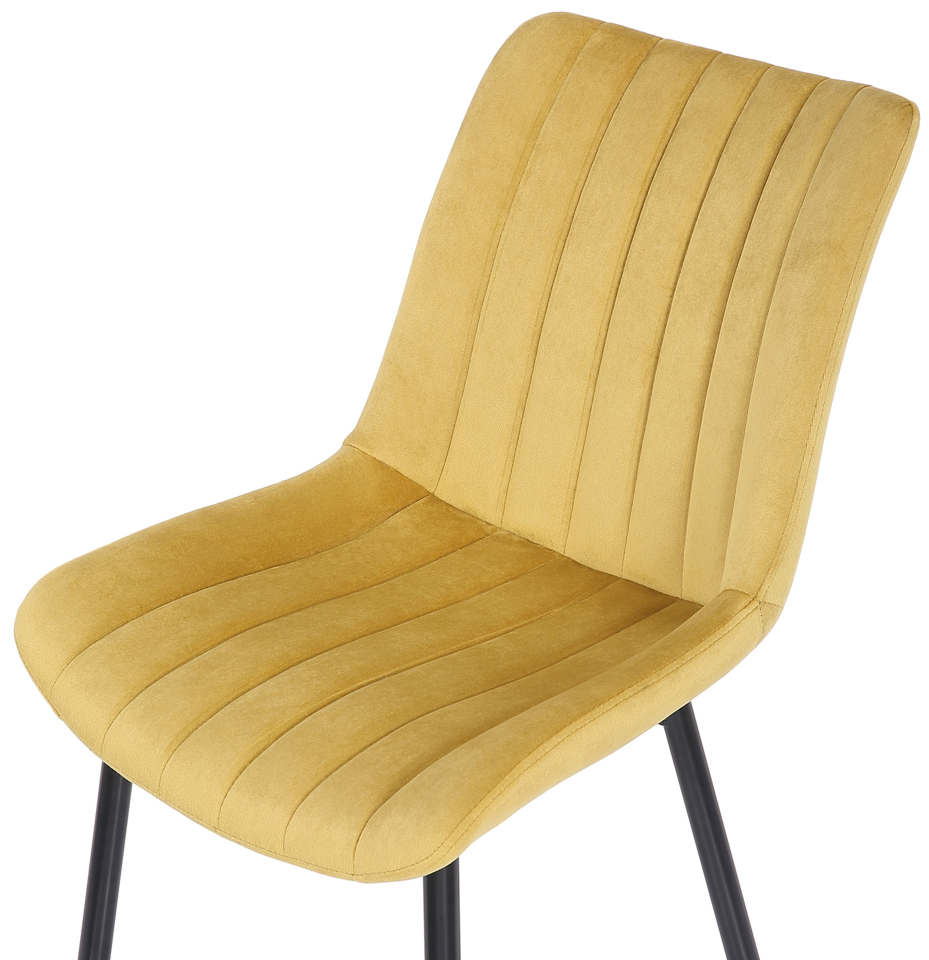 Silla de comedor Rahden en terciopelo