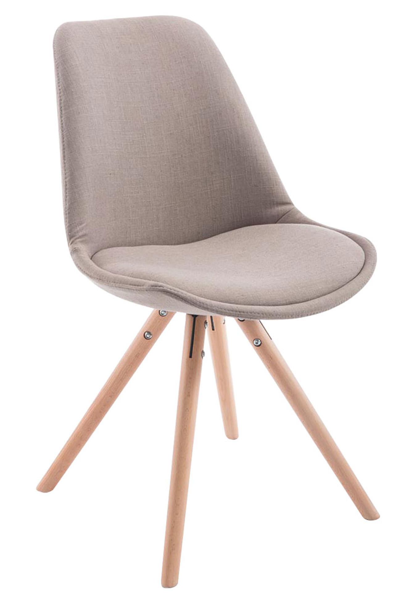 Set de 4 sillas de comedor Toulouse en tela