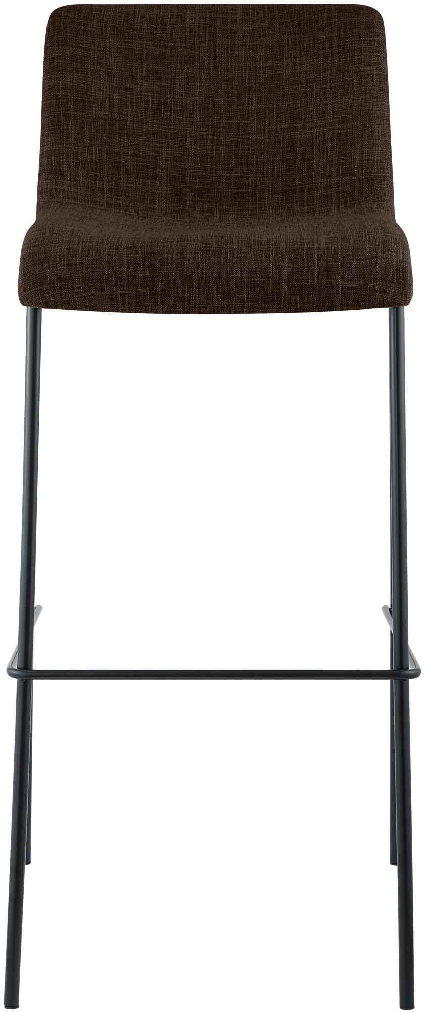 Taburete de bar Hover de tela con base de cuatro patas