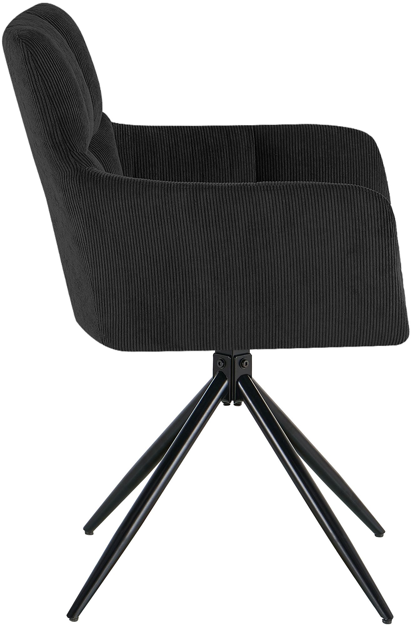 Silla de comedor Jonah de pana