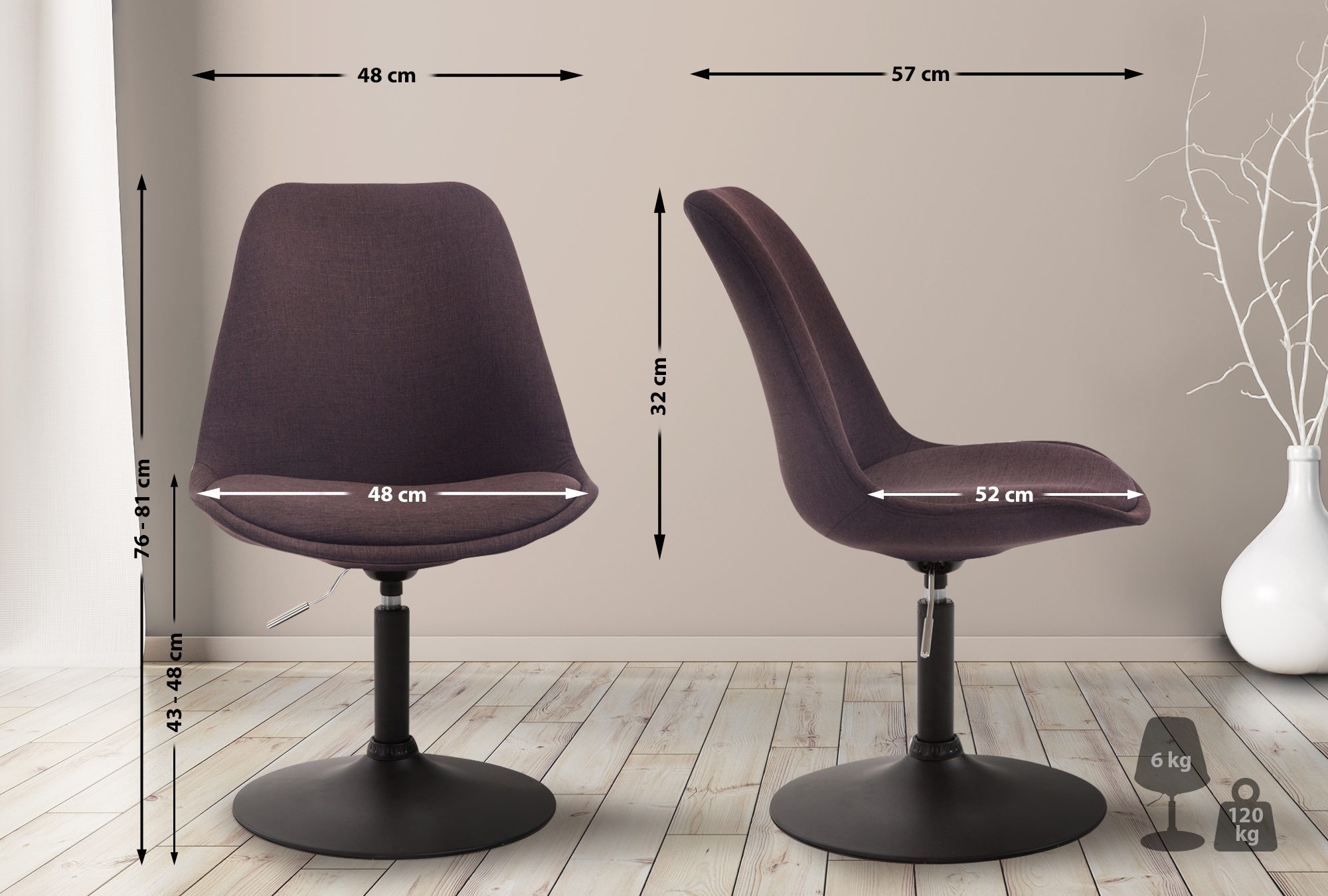 Silla De Comedor Maverick En Tela
