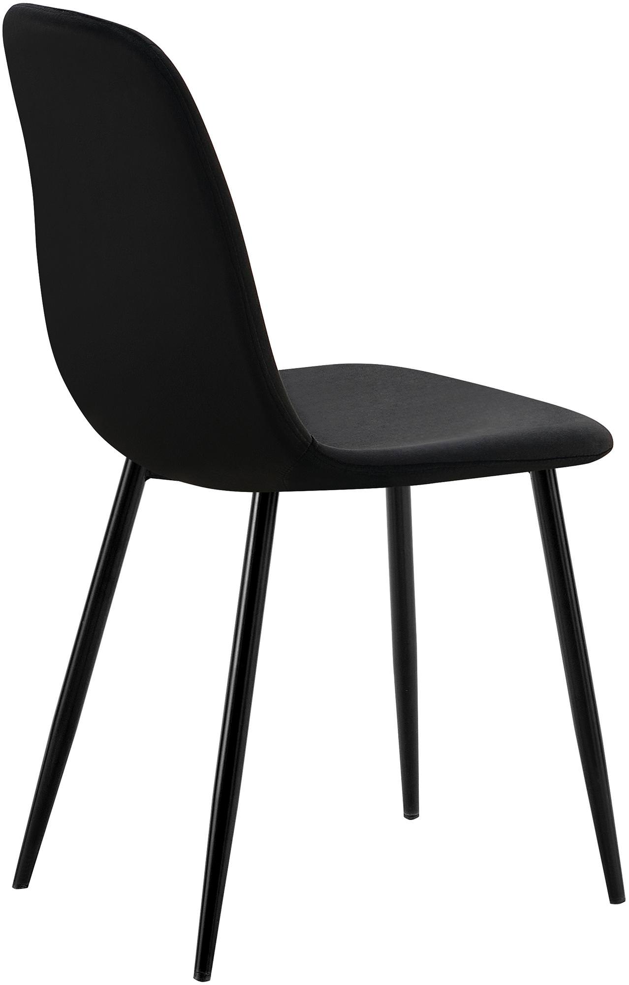 Juego De 4 Sillas de comedor Baxter en terciopelo