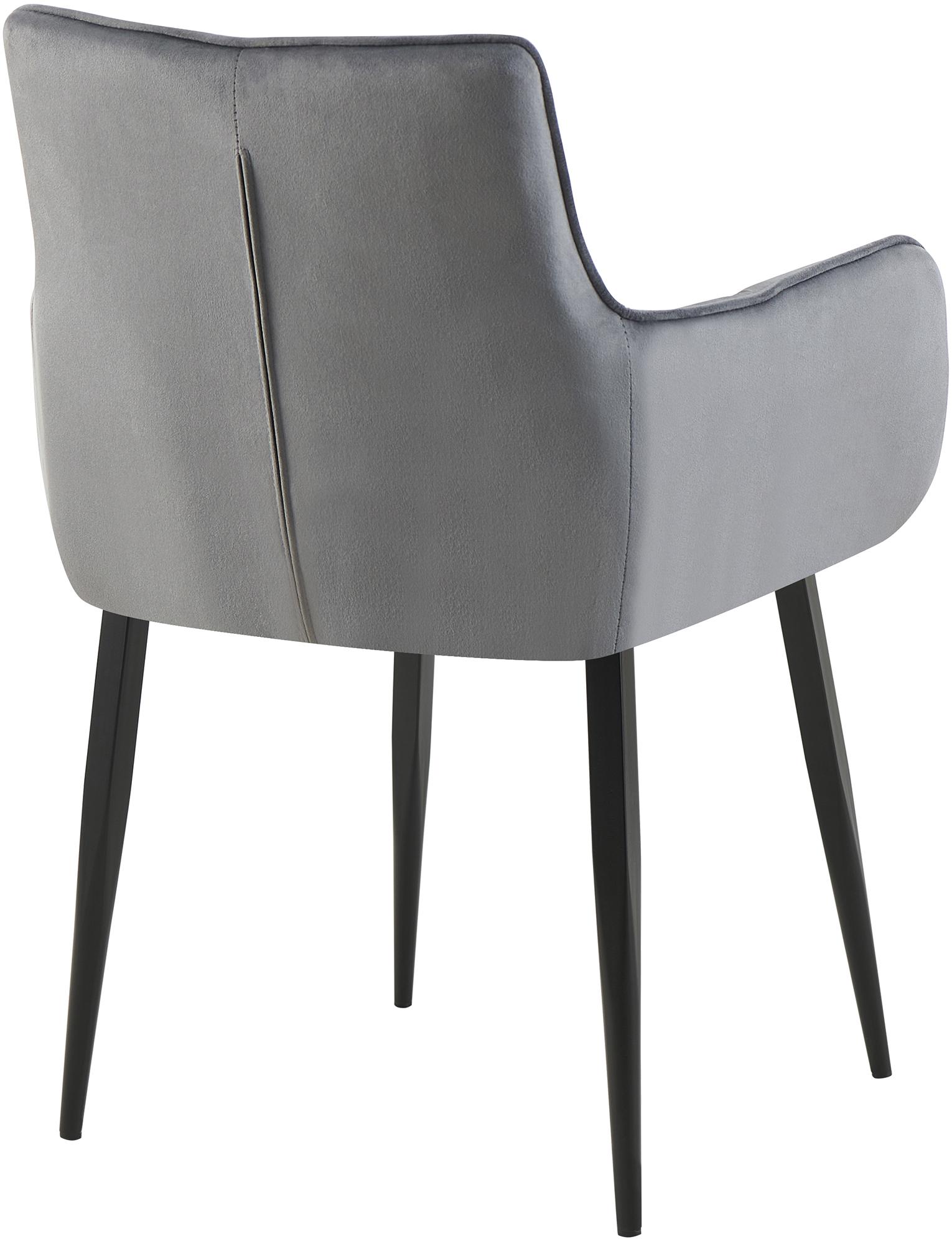 Silla de comedor de terciopelo Tirana