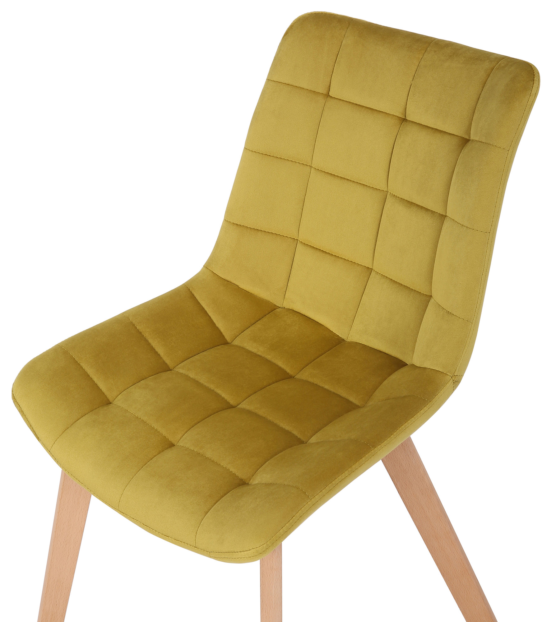 Set de 2 Sillas de comedor Passaic en terciopelo