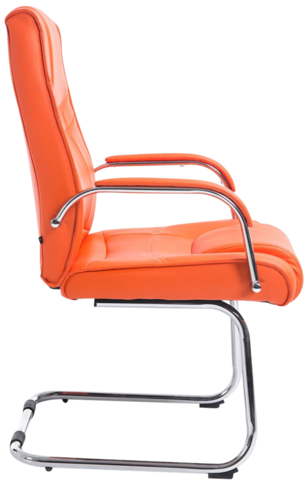 Set de 2 sillas cantilever XXL Attila en polipiel