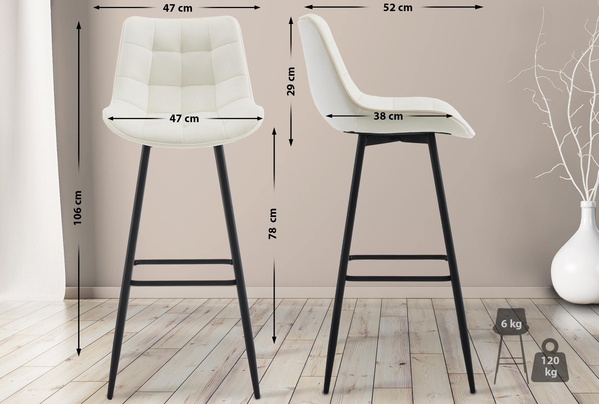Set de 2 Taburetes de bar Dartford