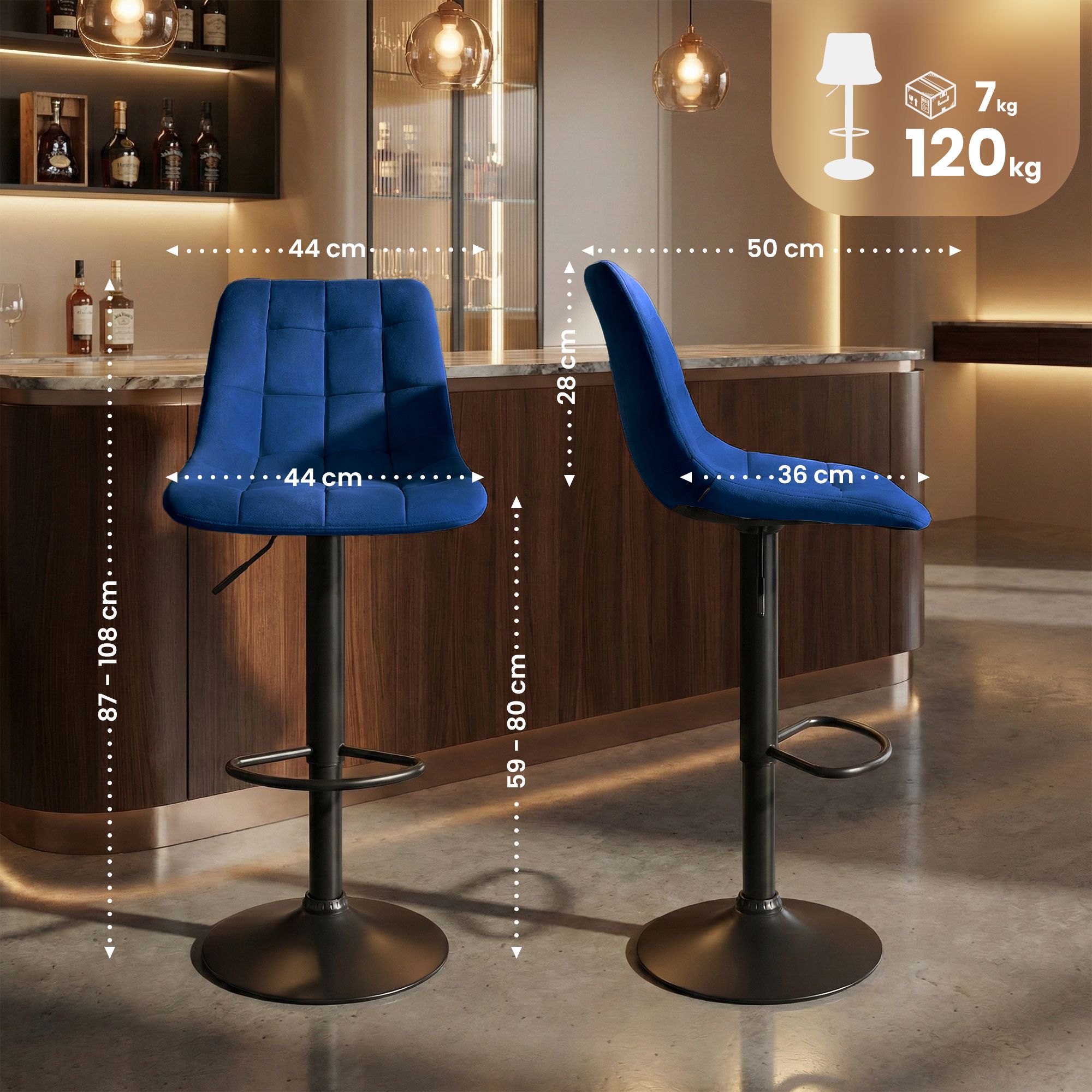 Taburete de bar Mapun