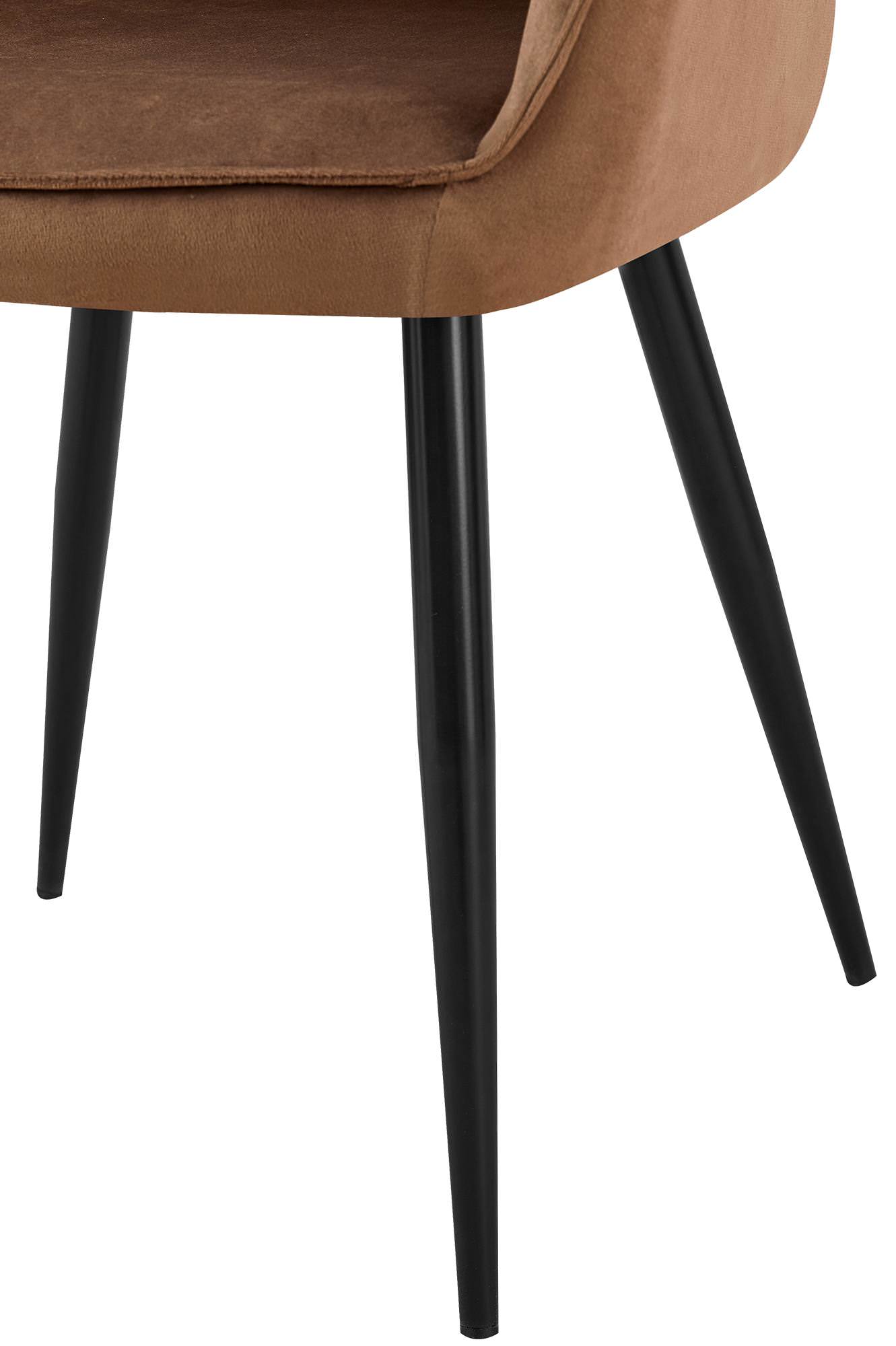 Set de 2 Sillas de comedor Boise en terciopelo