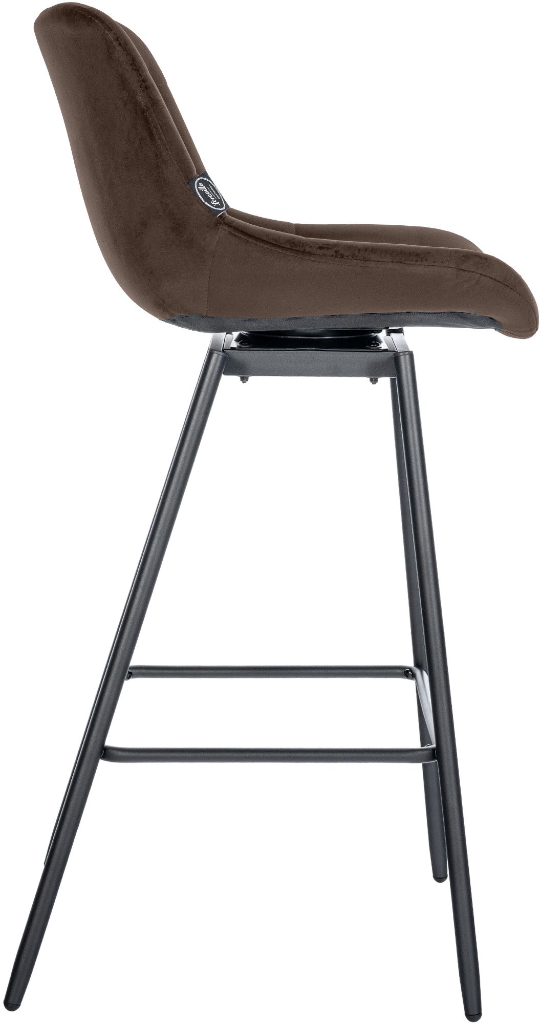 Taburete de Bar Weston Giratorio 180 grados | Taburete Alto con Respaldo y Asiento Acolchado