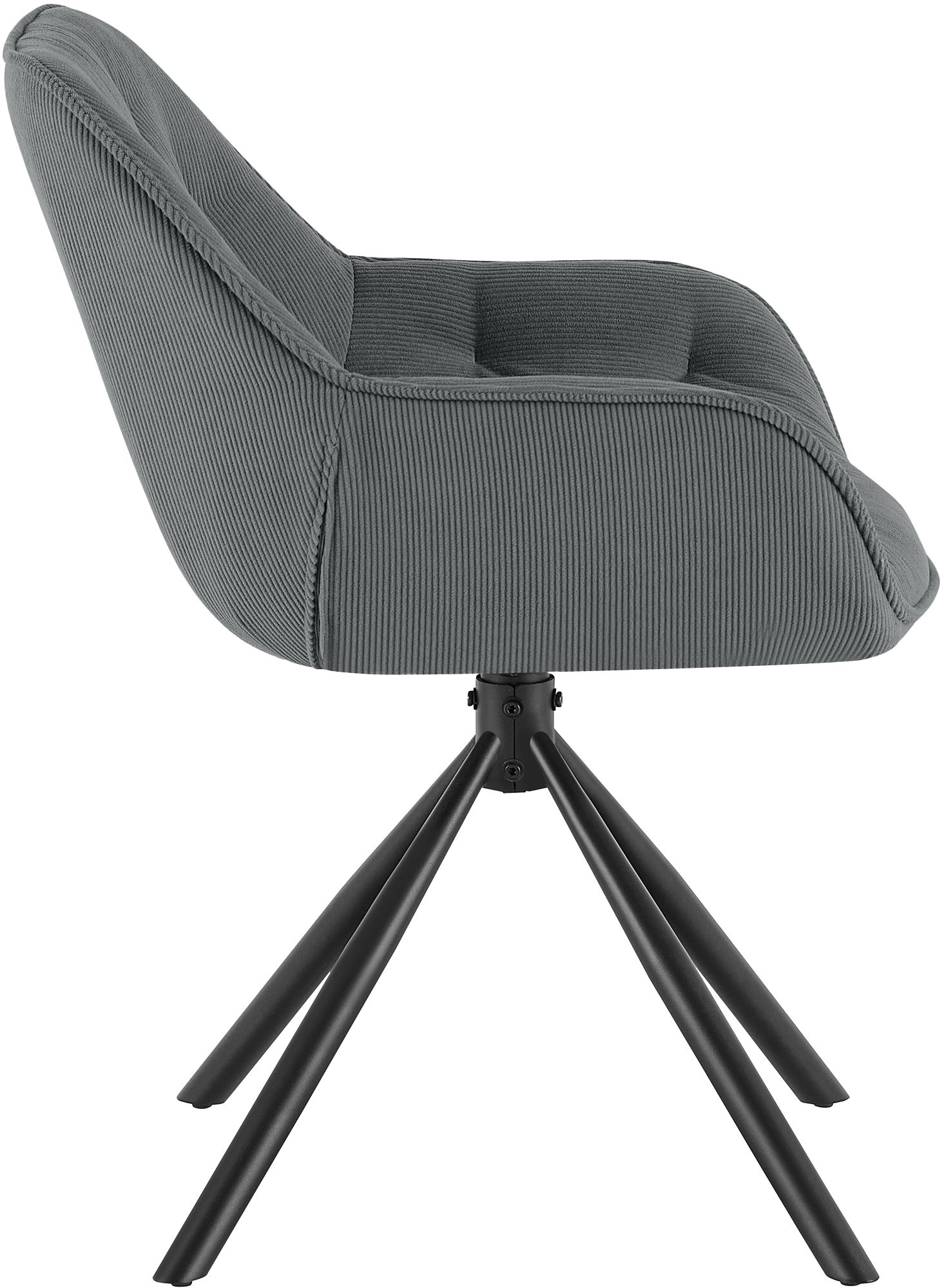 Silla de comedor Rimio de pana