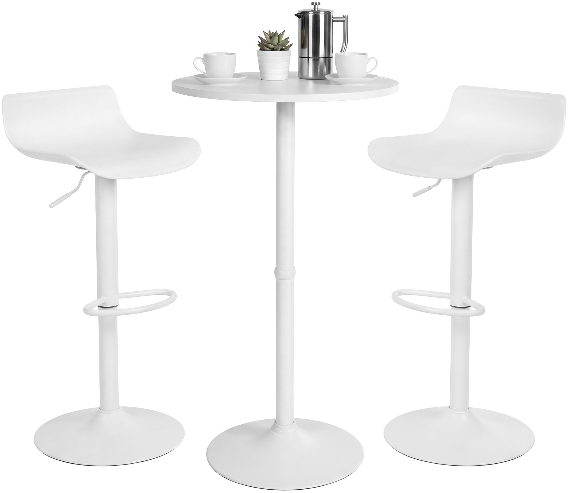 Conjunto de mesa de bar Navo con dos taburetes