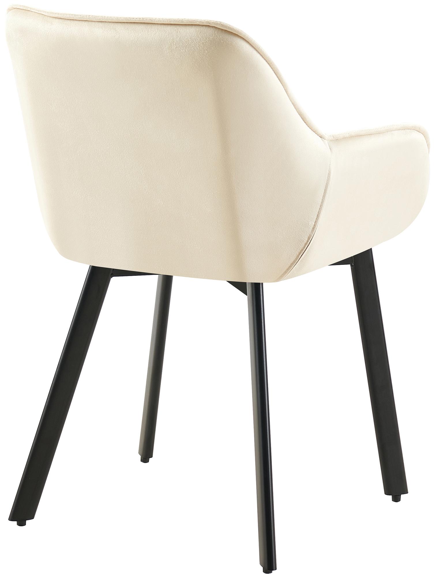 Juego de 2 Sillas de Comedor Antigo Giratorias de Terciopelo