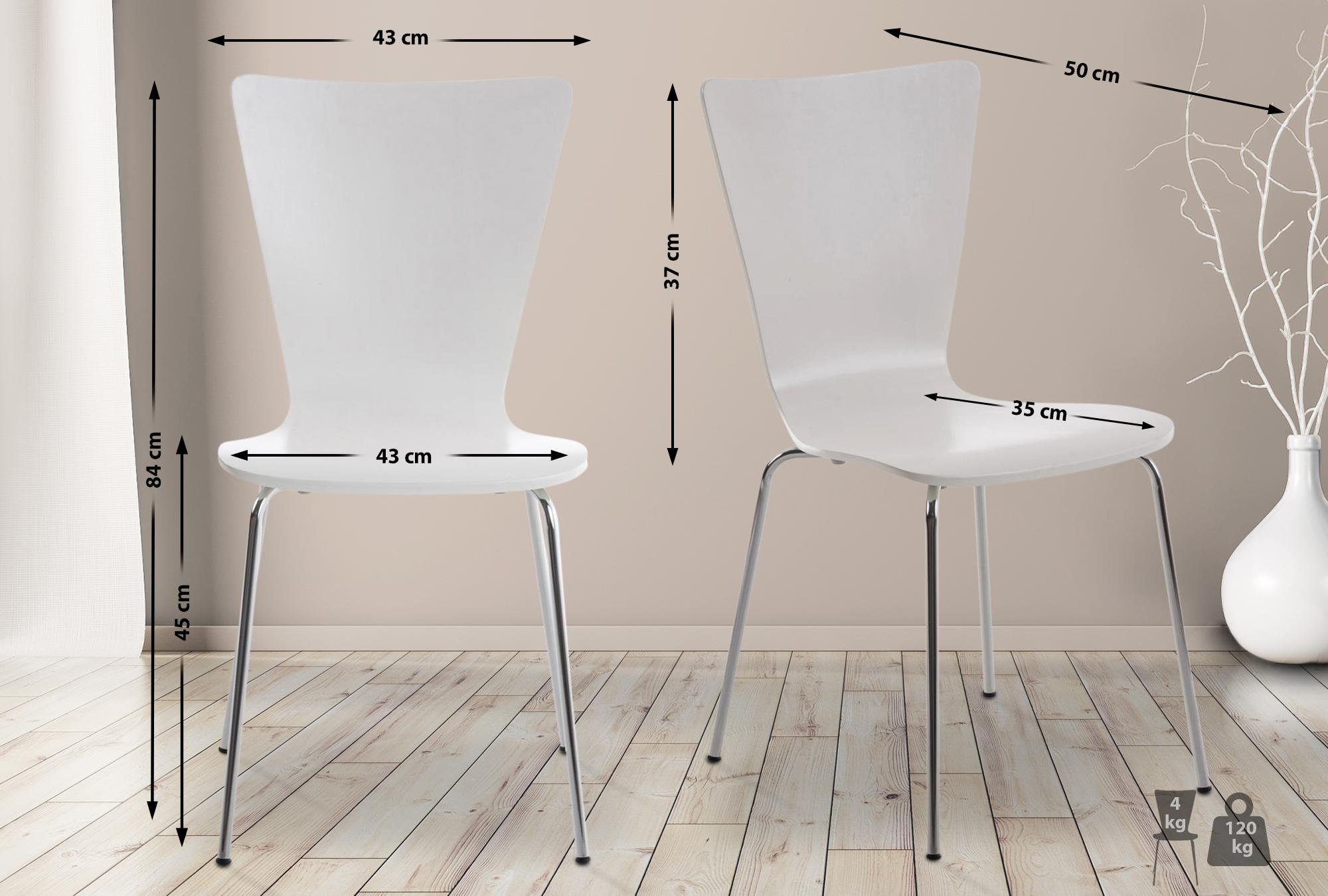Silla Apilable Aaron Blanco