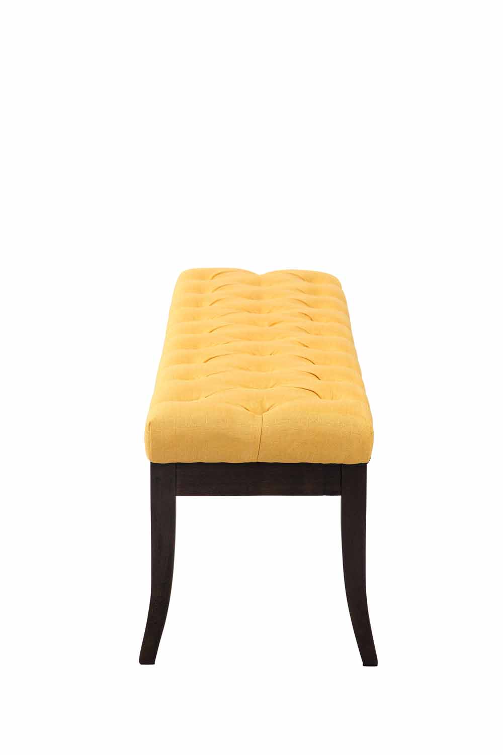Taburete Recibidor Ramses En Tela & Madera Oscura