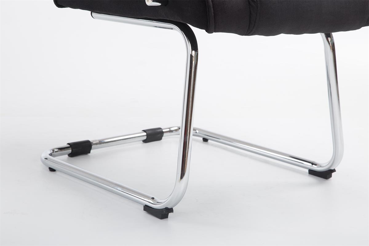 Silla Cantiléver XXL Attila Tapizada en Tela
