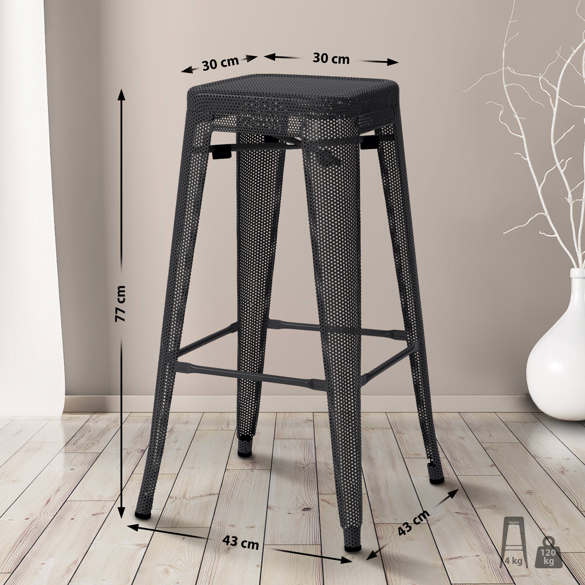 Set de 4 Taburetes de bar Fletcher