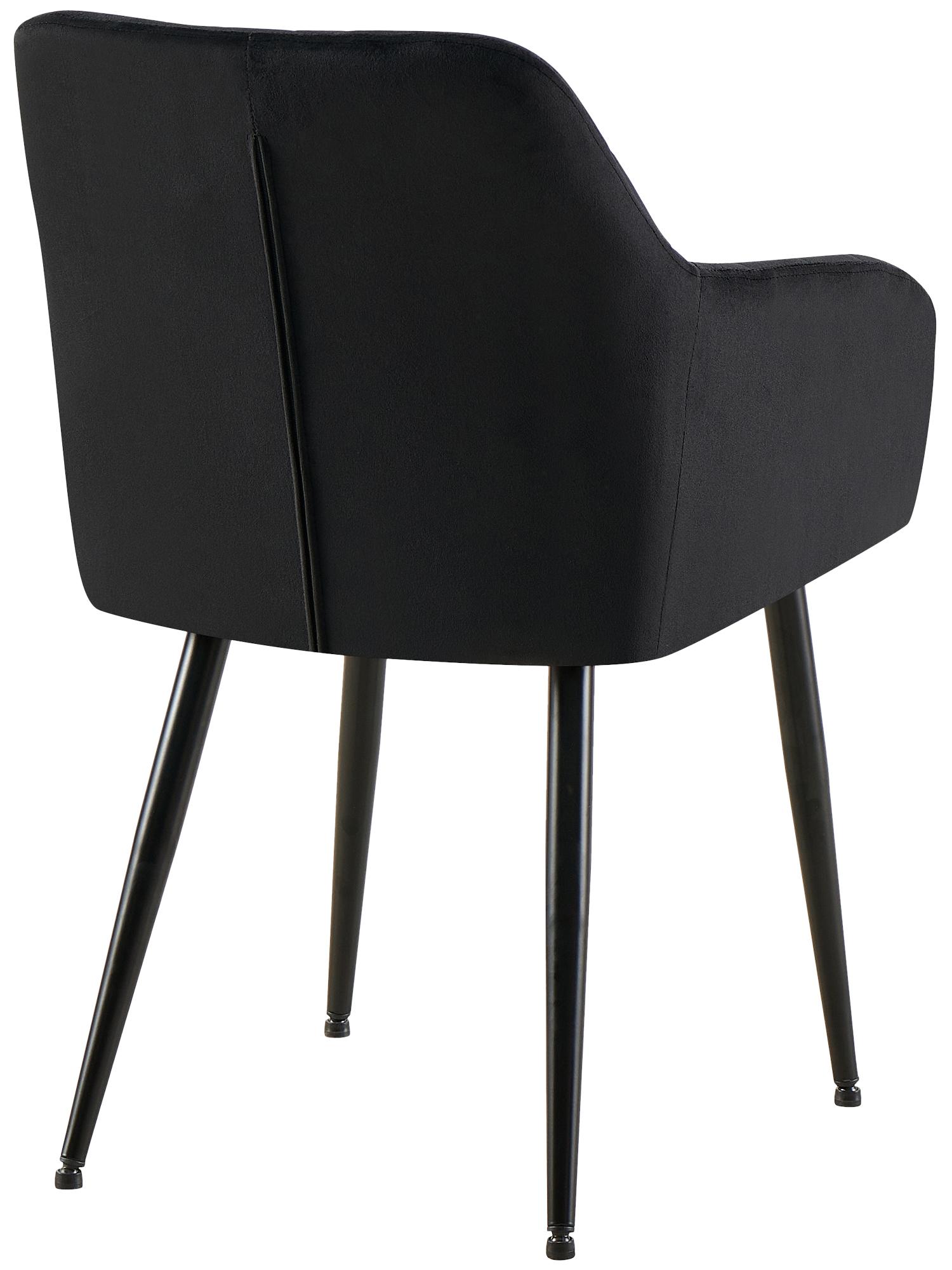 Silla de comedor Monett terciopelo